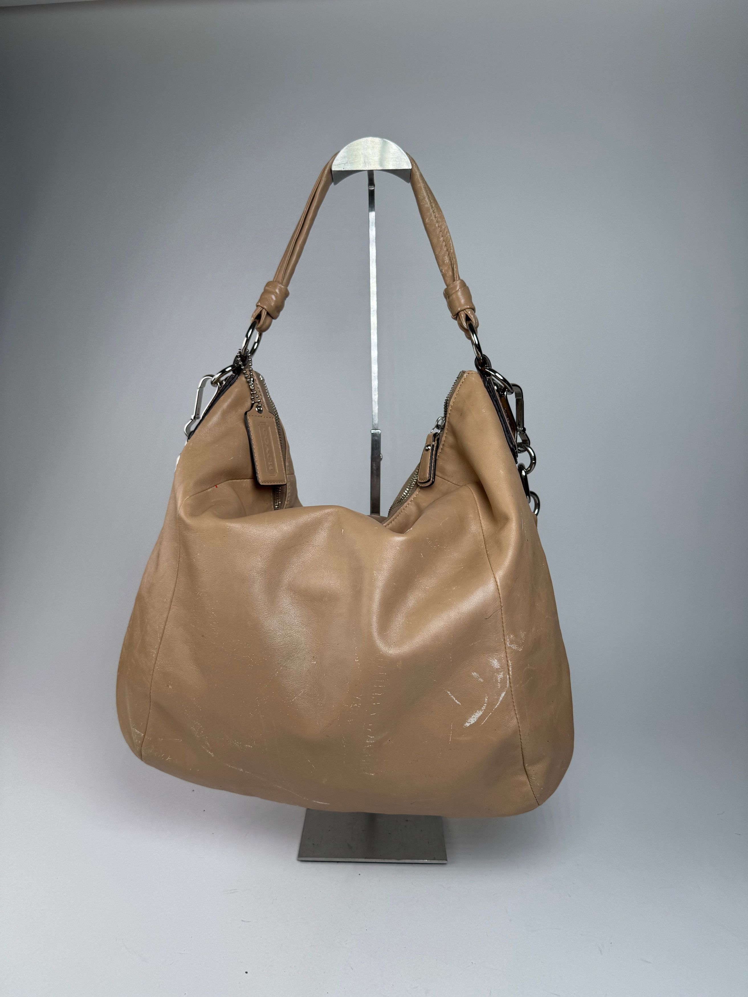 Coach Vintage 2Way Leather Handbag Camel Size ONE SIZE - 2 Thumbnail