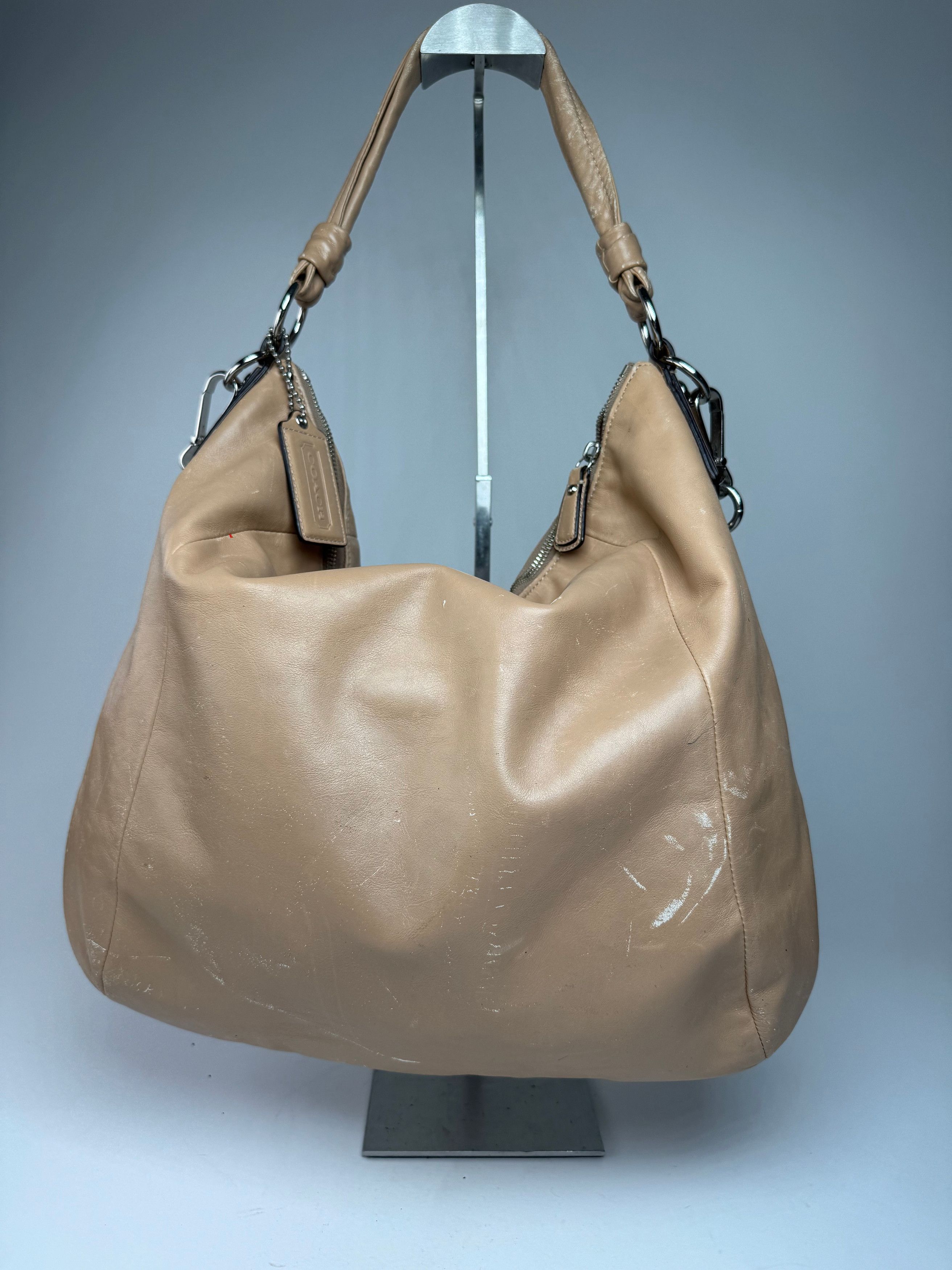 Coach Vintage 2Way Leather Handbag Camel Size ONE SIZE - 13 Thumbnail