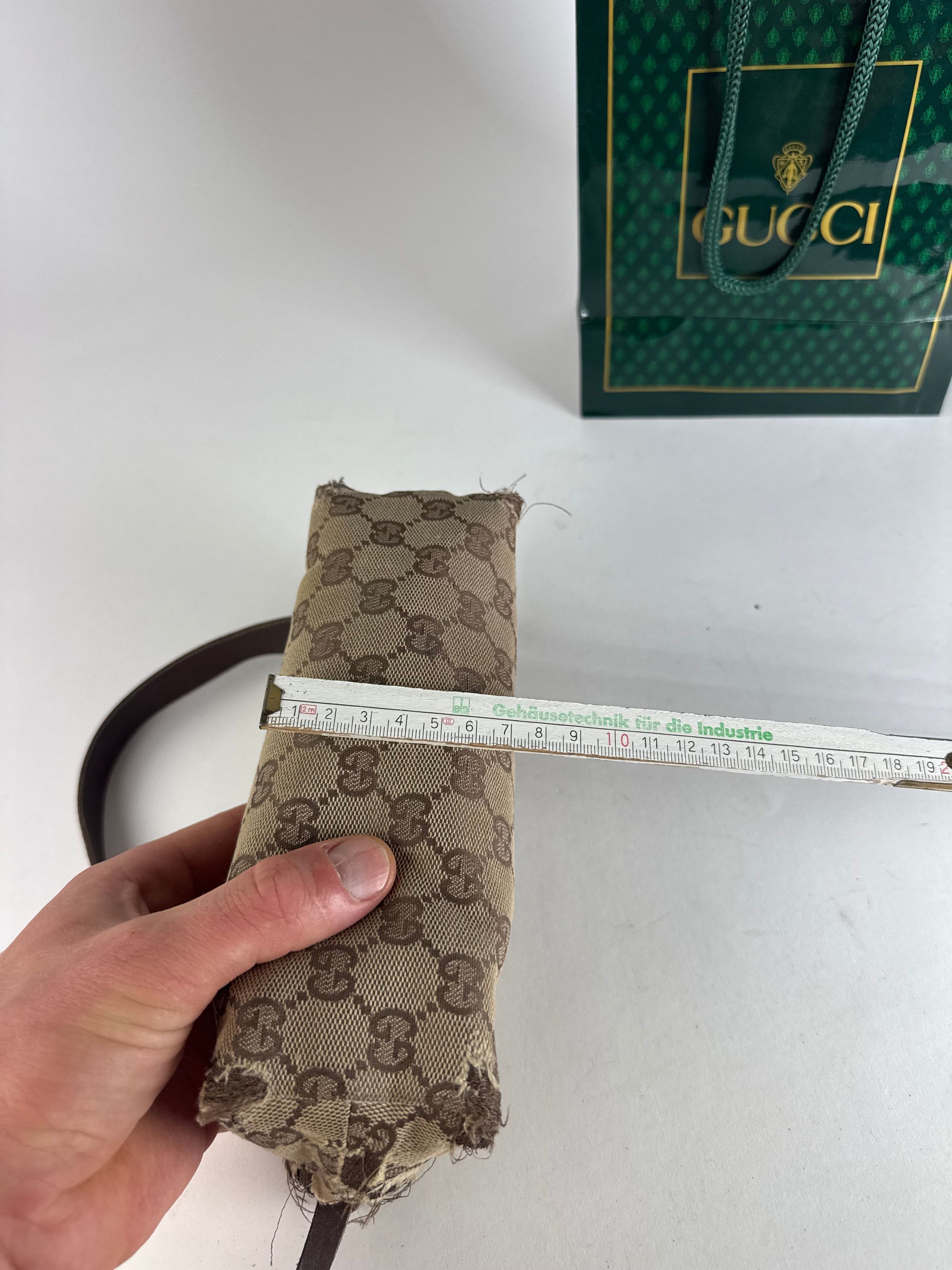 Gucci Vintage Monogram Mini Bag Beige Brown Size ONE SIZE - 13 Thumbnail