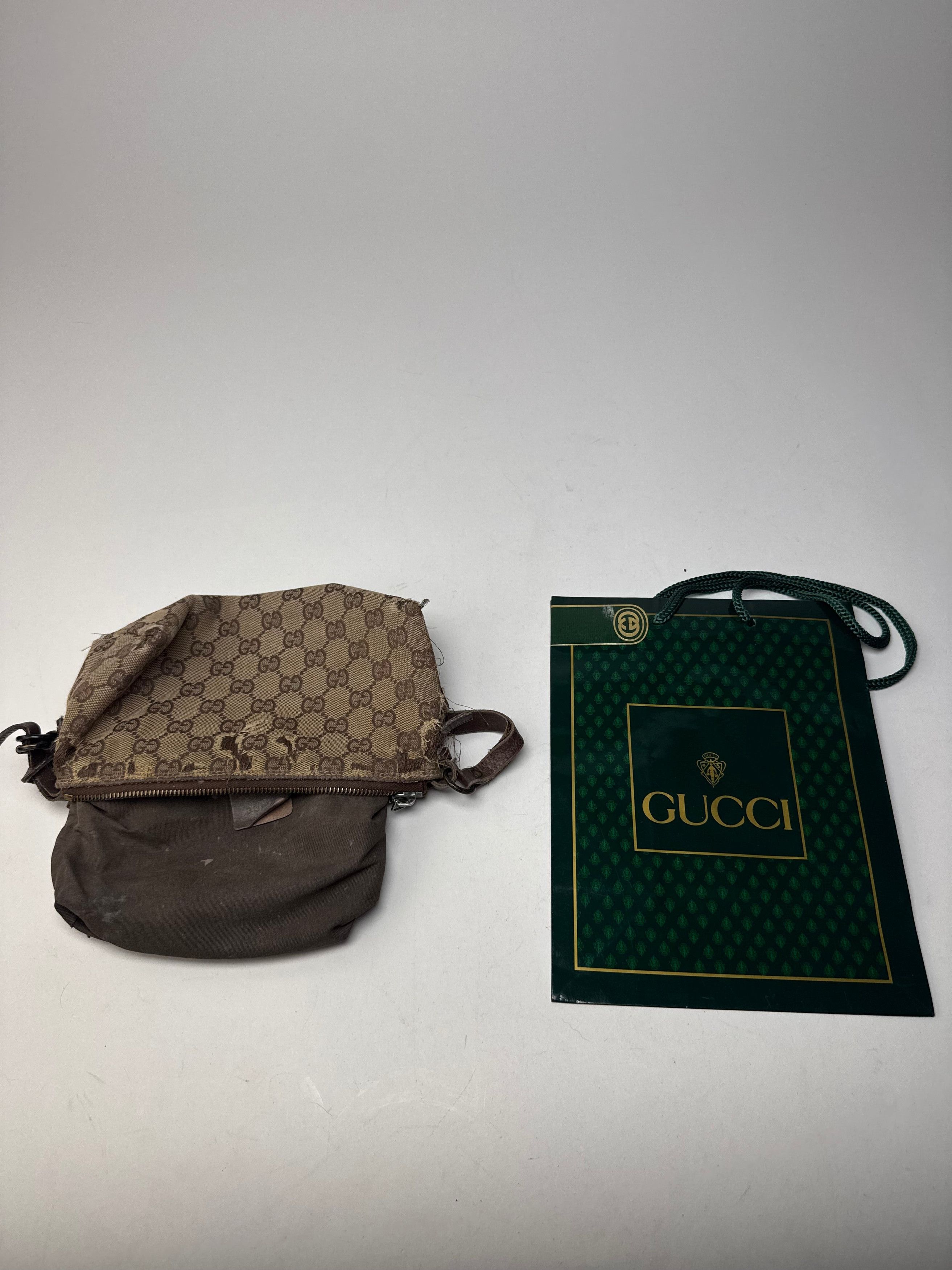 Gucci Vintage Monogram Mini Bag Beige Brown Size ONE SIZE - 3 Thumbnail