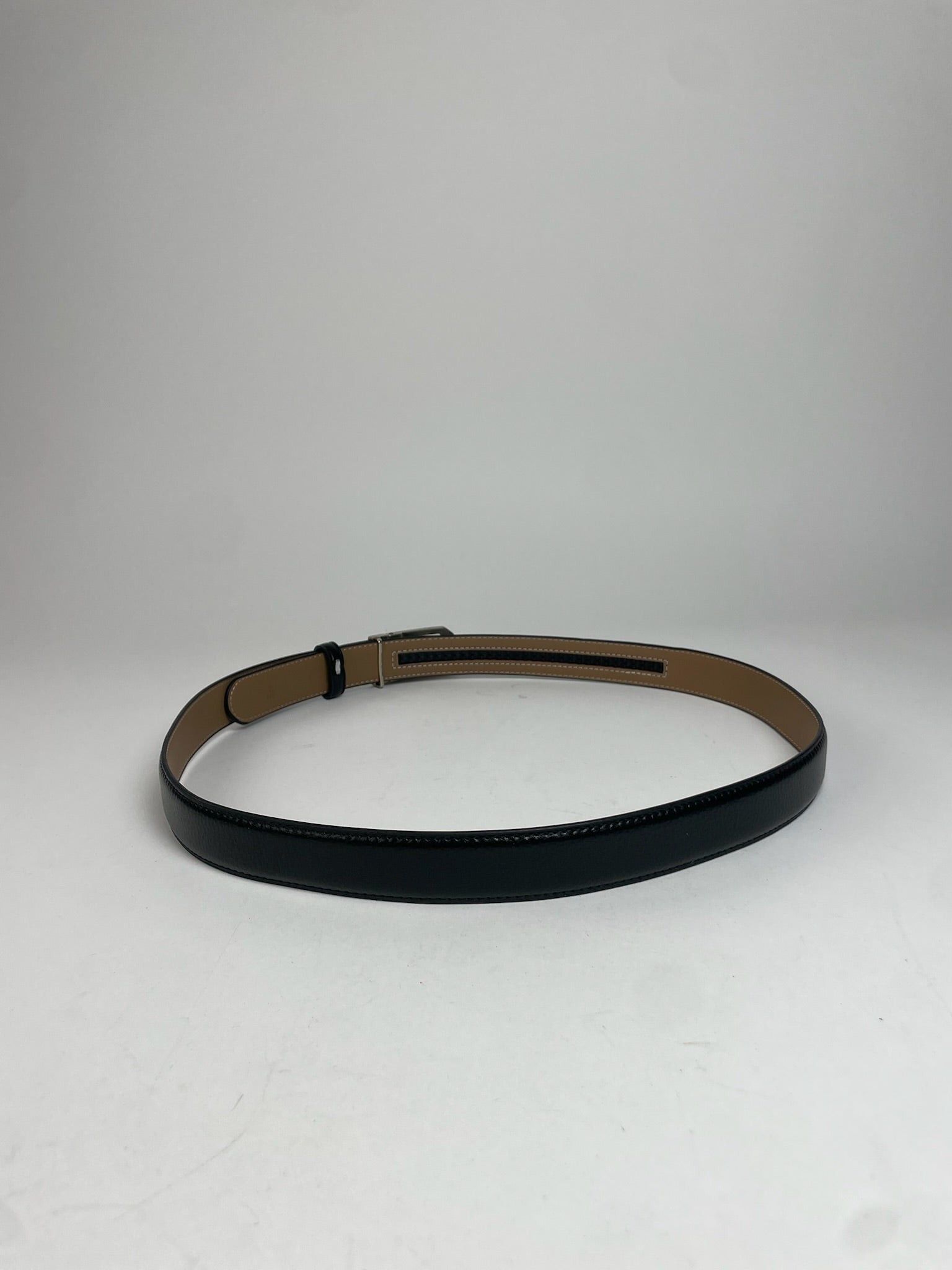 Celine Vintage Paris Carriage Logo Leather Belt Black Size ONE SIZE - 6 Thumbnail