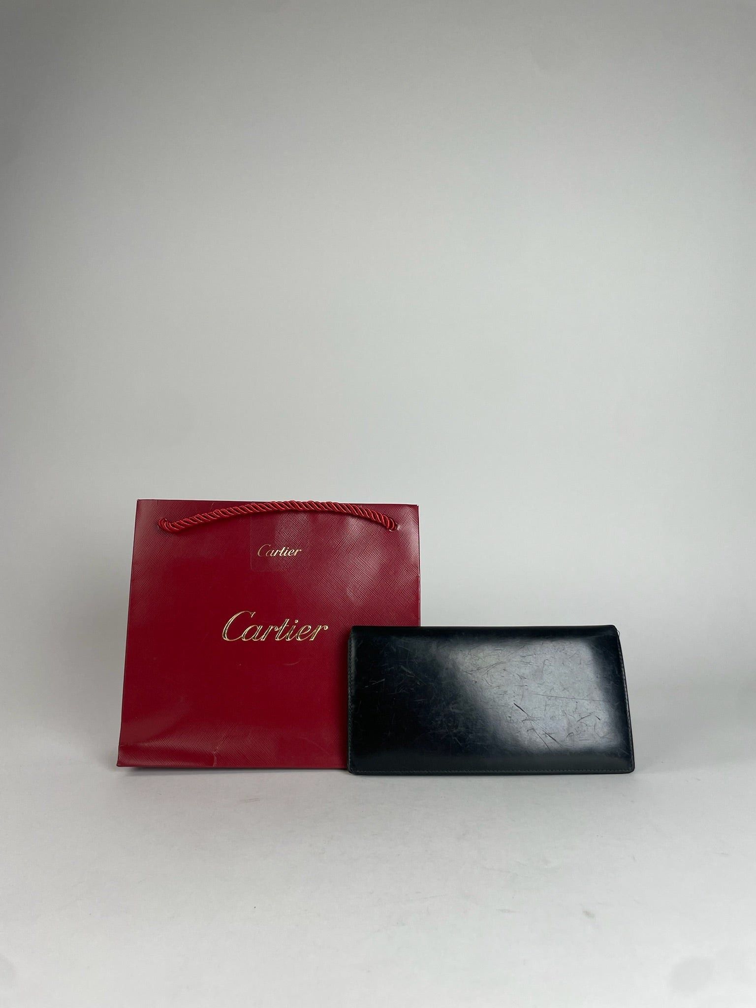 Cartier Vintage Leather Card Holder / ID Holder Black Size ONE SIZE - 4 Thumbnail