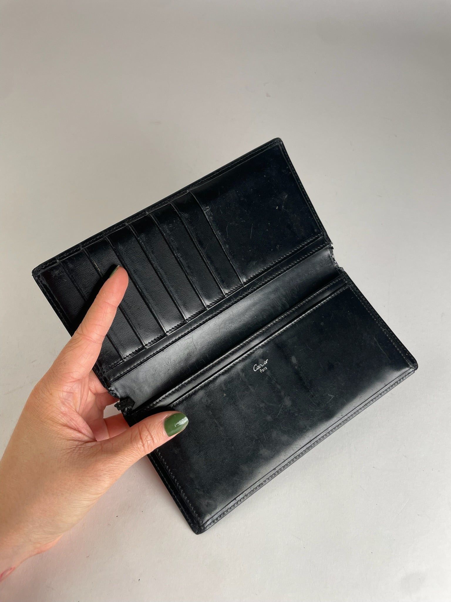 Cartier Vintage Leather Card Holder / ID Holder Black Size ONE SIZE - 3 Thumbnail
