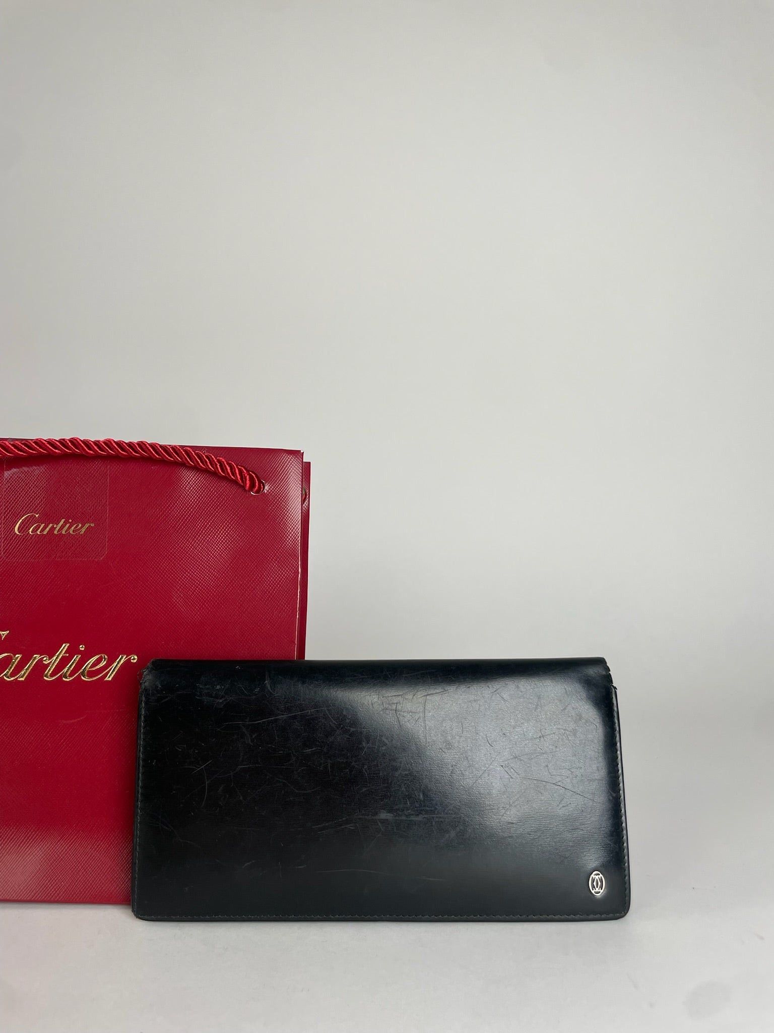 Cartier Vintage Leather Card Holder / ID Holder Black Size ONE SIZE - 5 Thumbnail