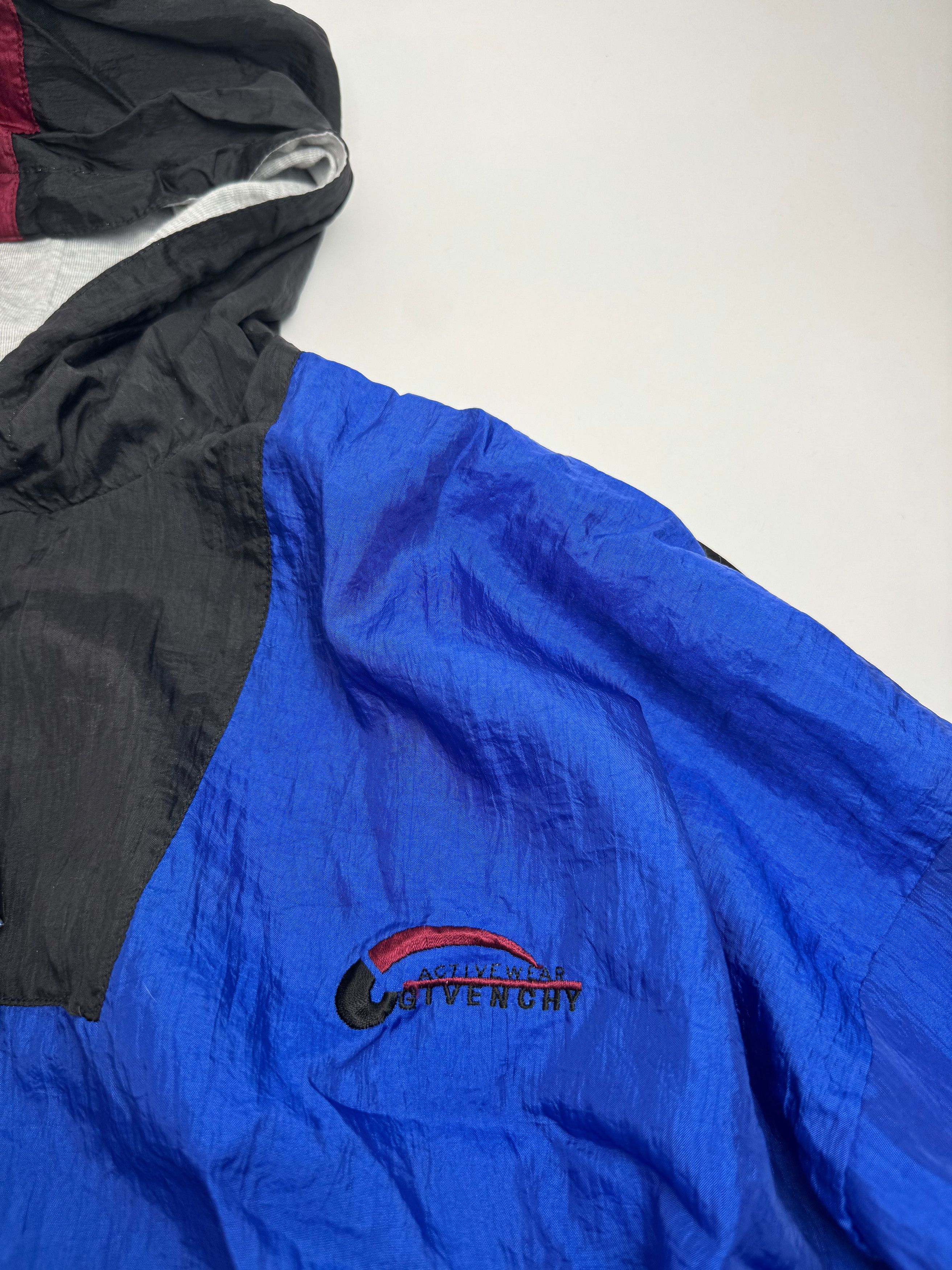 Givenchy Vintage Windbreaker Jacket L Blue Black Size US XL / EU 56 / 4 - 8 Thumbnail