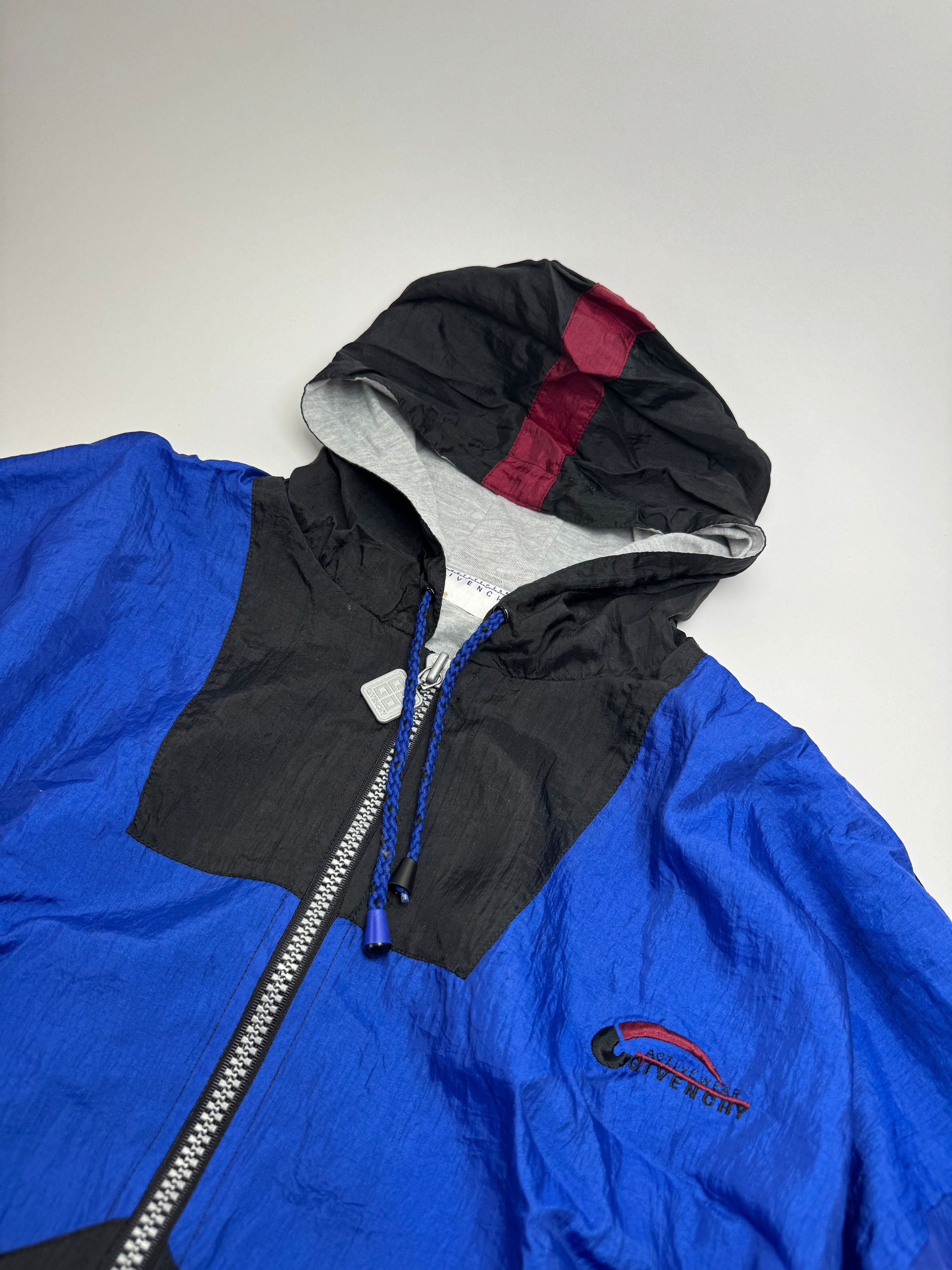 Givenchy Vintage Windbreaker Jacket L Blue Black Size US XL / EU 56 / 4 - 7 Thumbnail