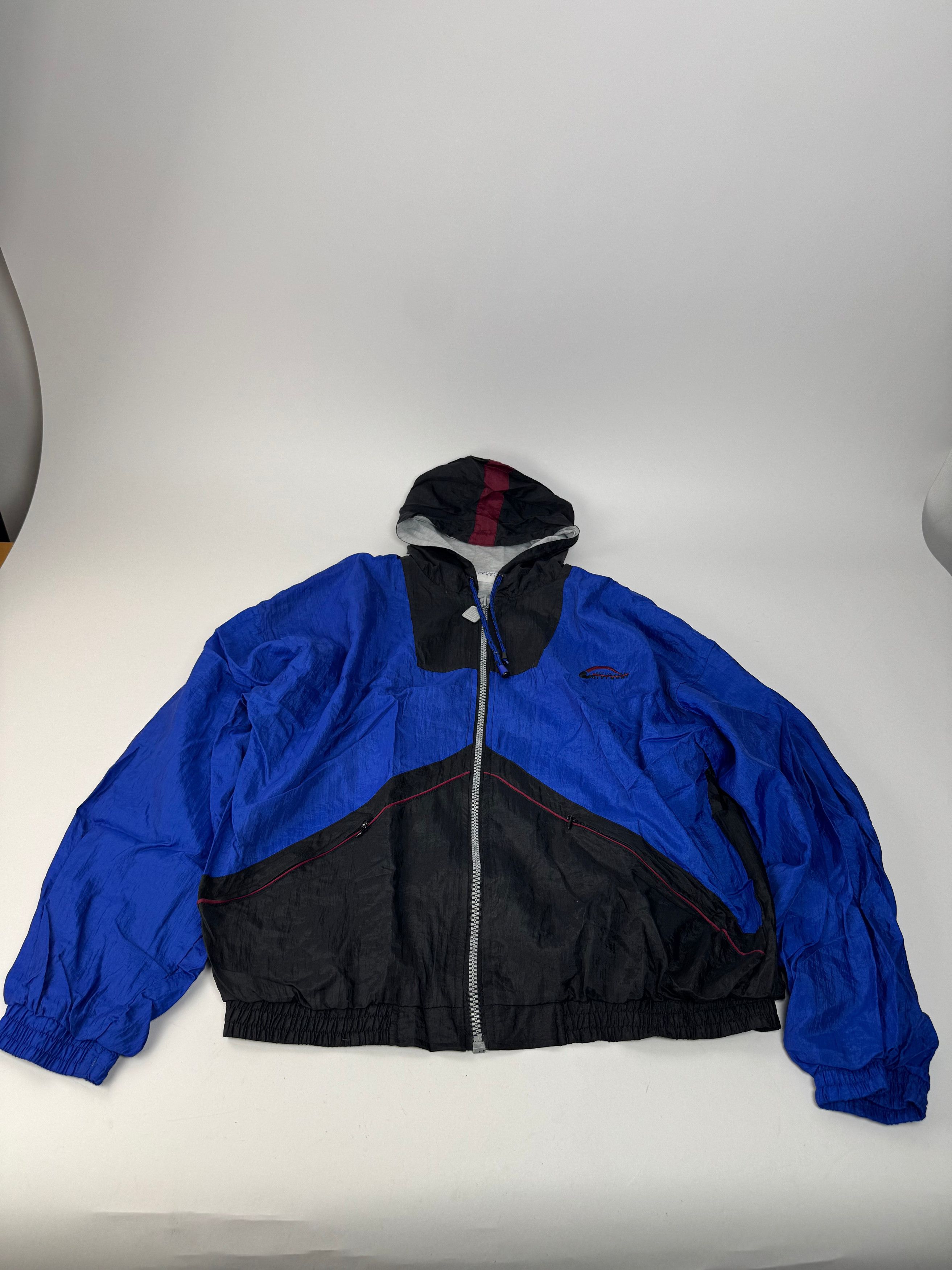 Givenchy Vintage Windbreaker Jacket L Blue Black Size US XL / EU 56 / 4 - 5 Thumbnail
