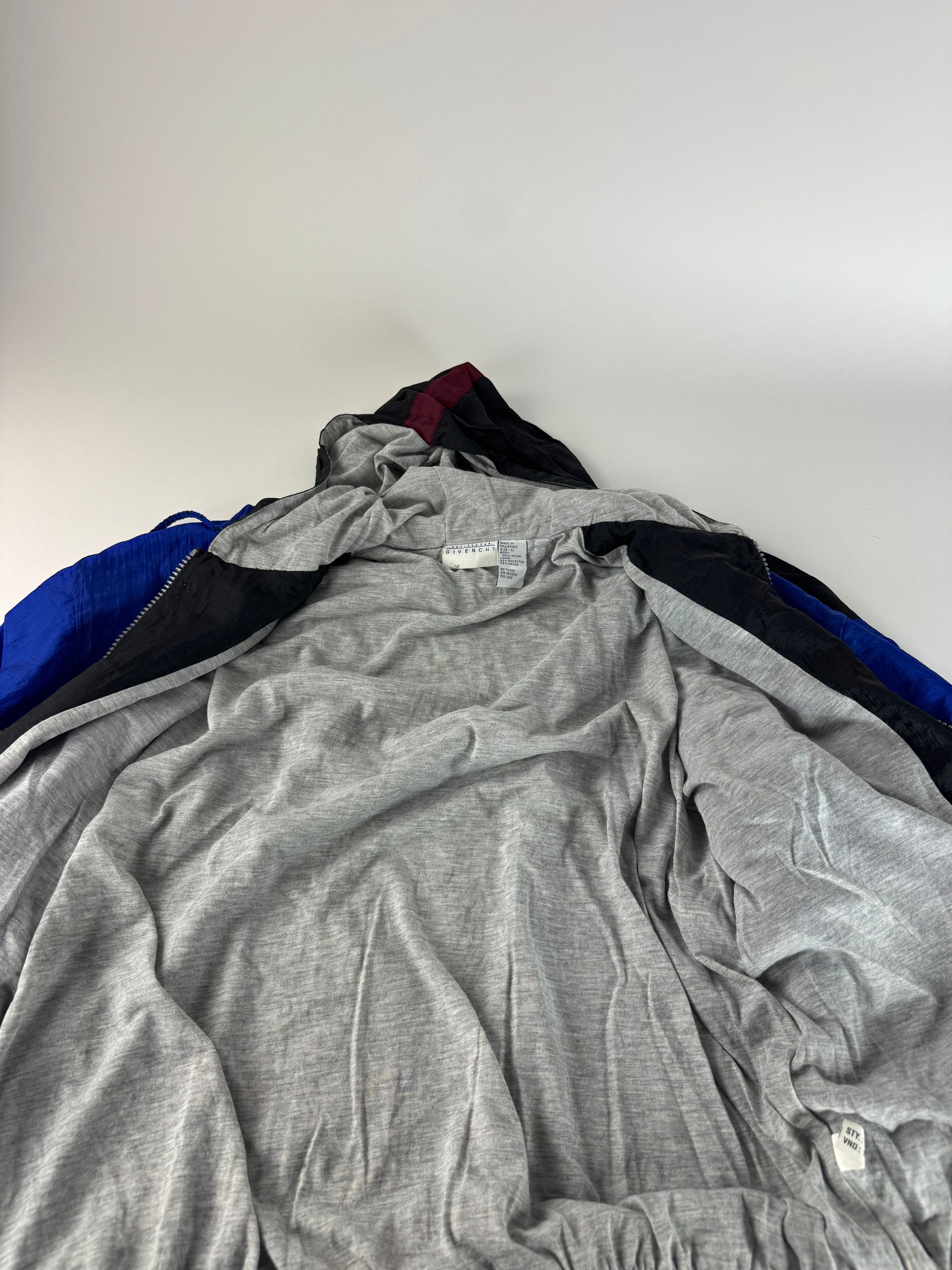 Givenchy Vintage Windbreaker Jacket L Blue Black Size US XL / EU 56 / 4 - 12 Thumbnail