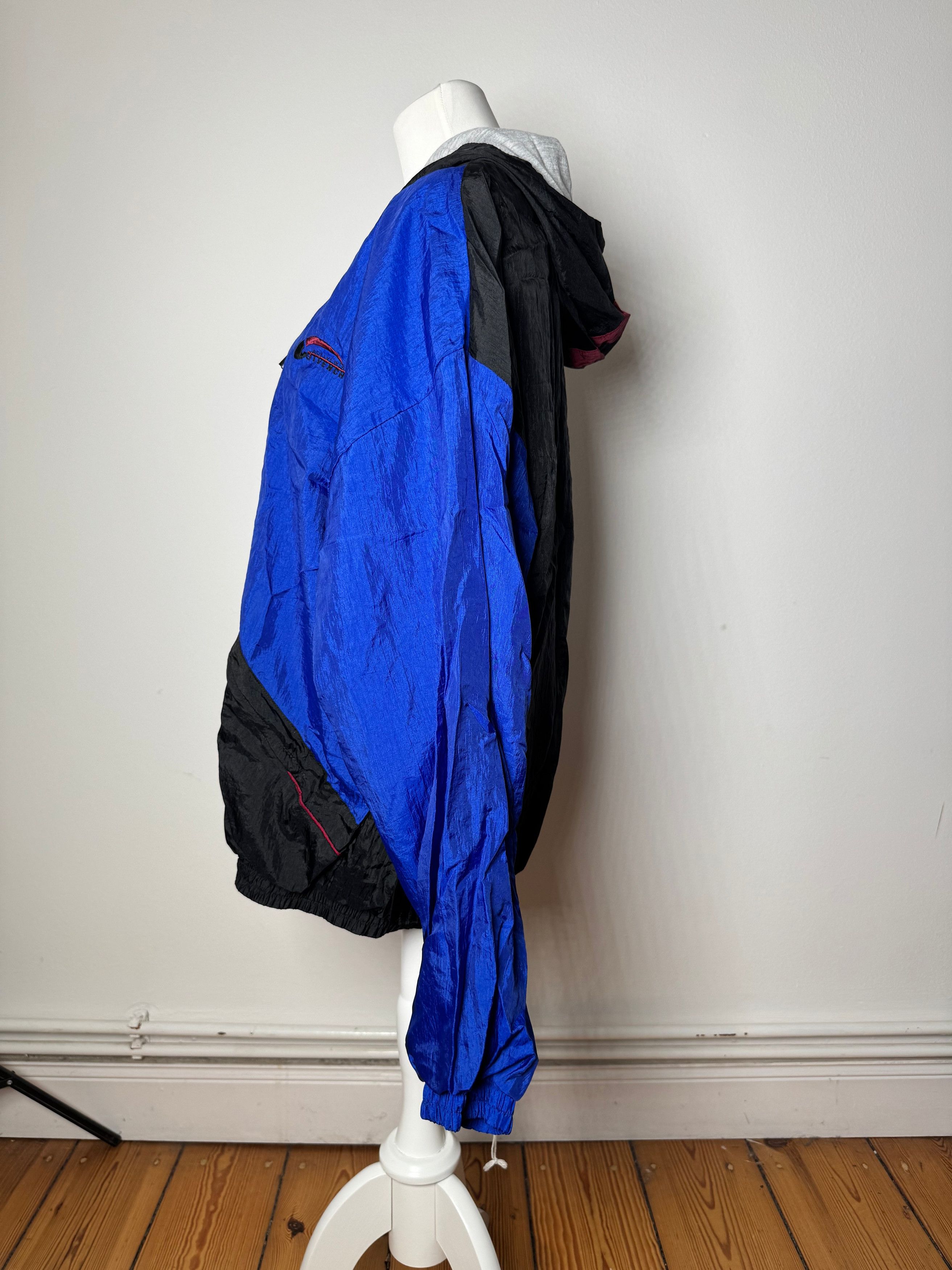 Givenchy Vintage Windbreaker Jacket L Blue Black Size US XL / EU 56 / 4 - 3 Thumbnail
