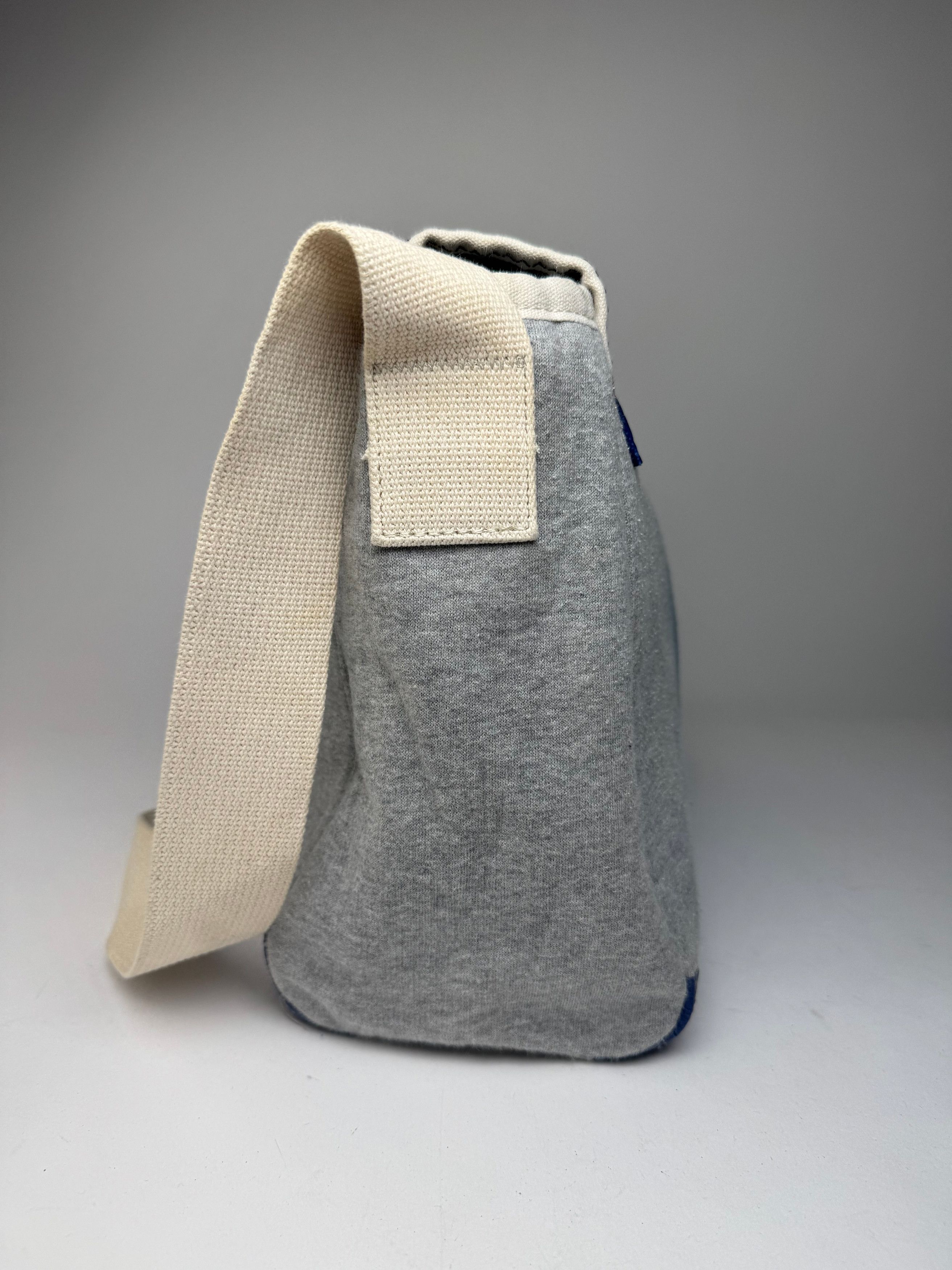 Comme des Garcons Vintage Comme Des Garçons Wool Canvas Bag Grey White Navy Size ONE SIZE - 8 Thumbnail
