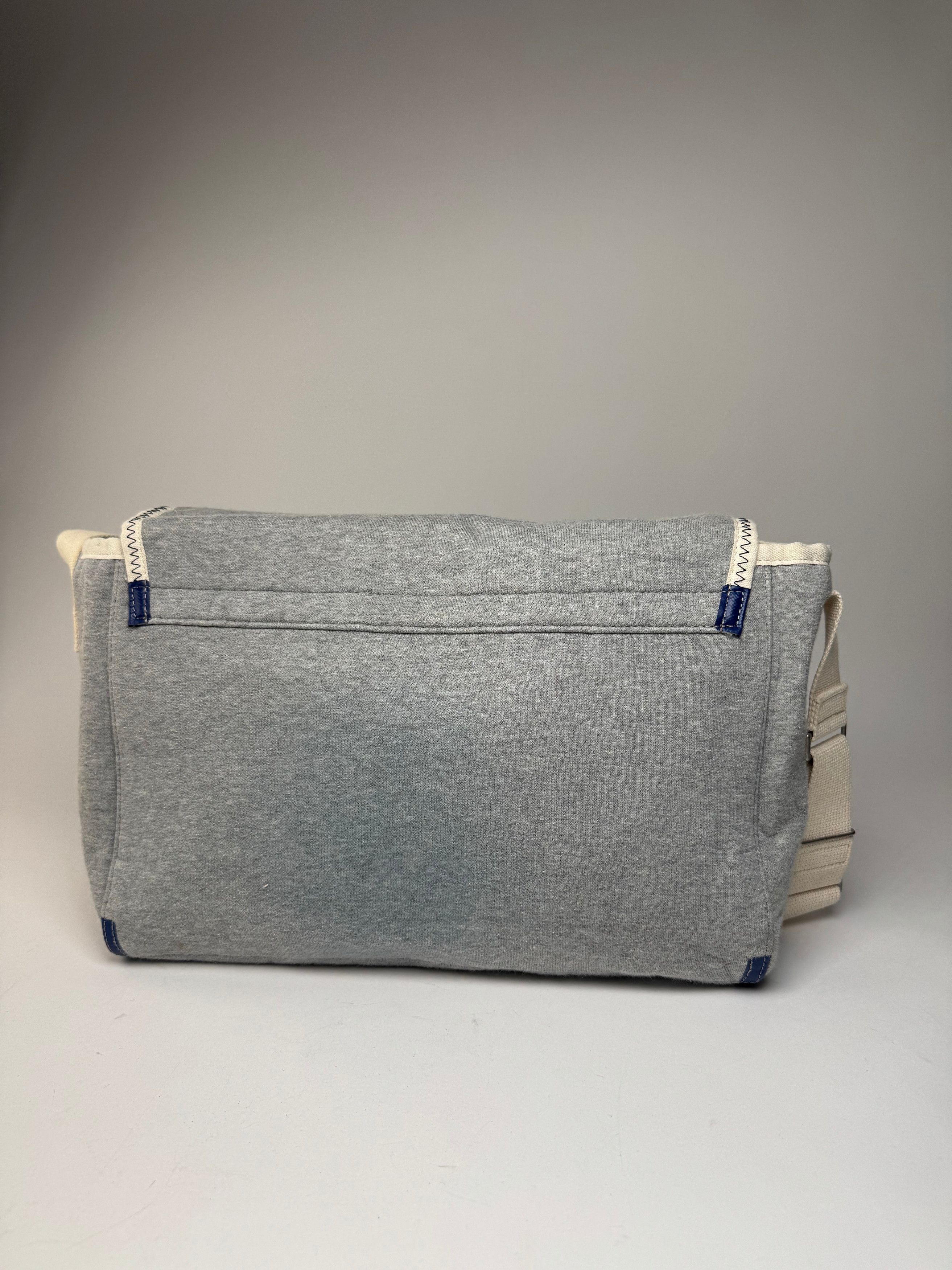 Comme des Garcons Vintage Comme Des Garçons Wool Canvas Bag Grey White Navy Size ONE SIZE - 2 Thumbnail