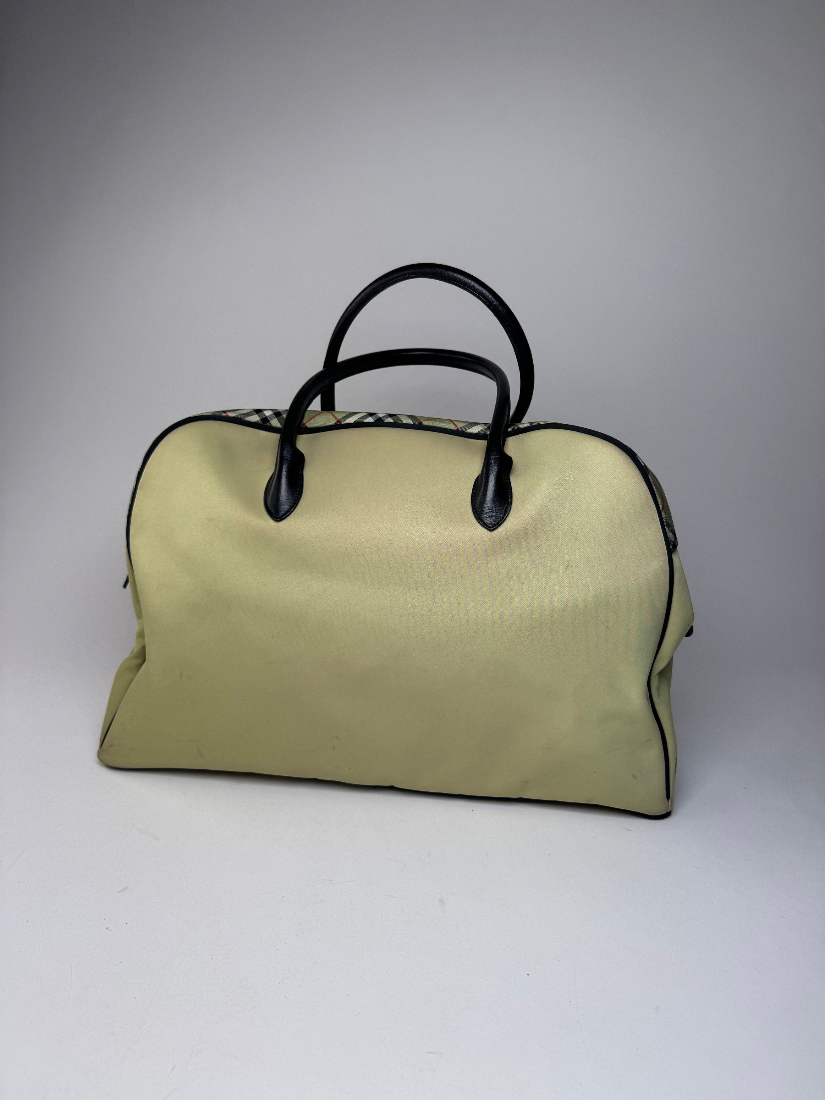 Burberry Vintage Duffel Bag Black Yellow Size ONE SIZE - 8 Thumbnail