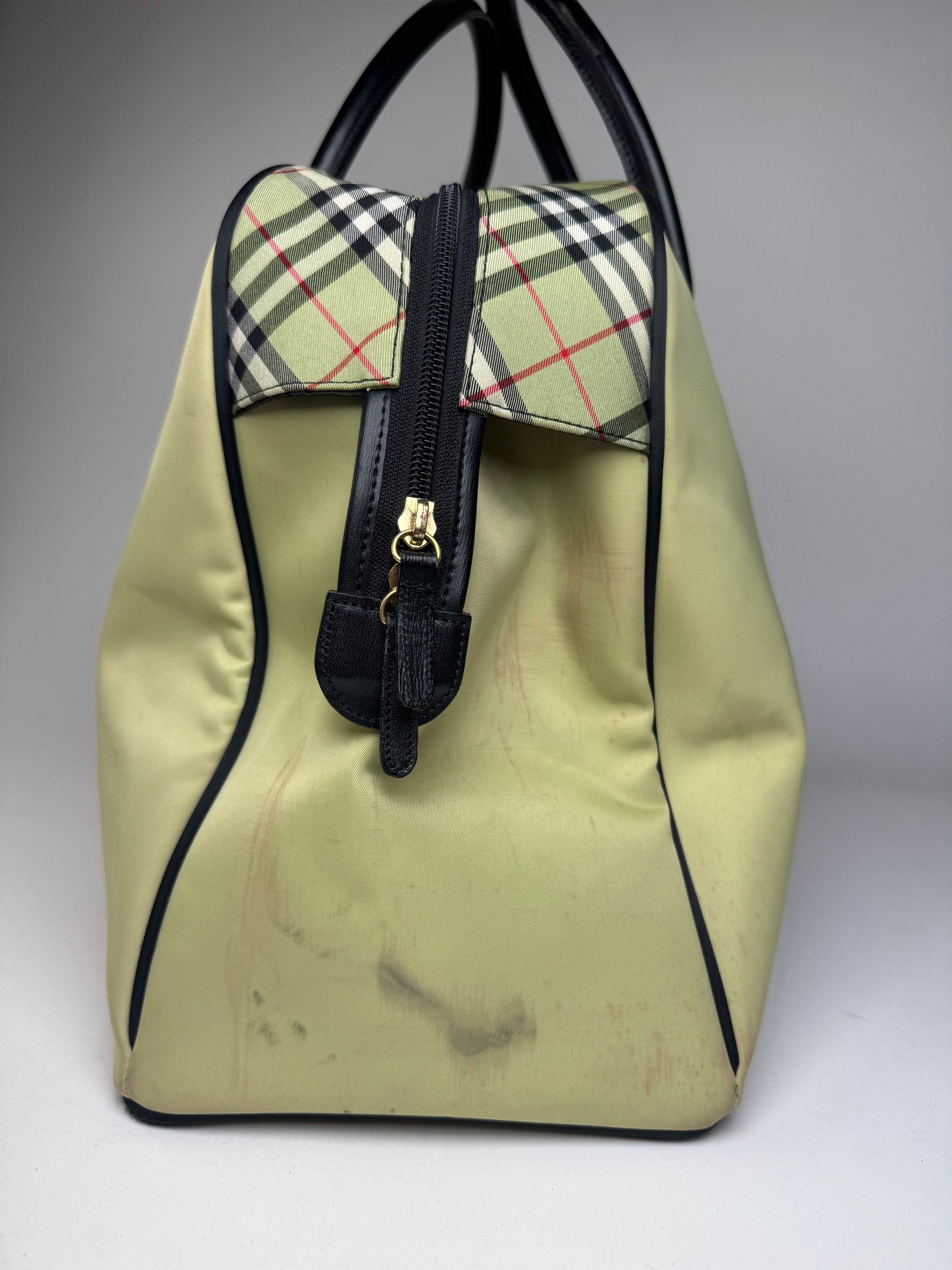 Burberry Vintage Duffel Bag Black Yellow Size ONE SIZE - 7 Thumbnail