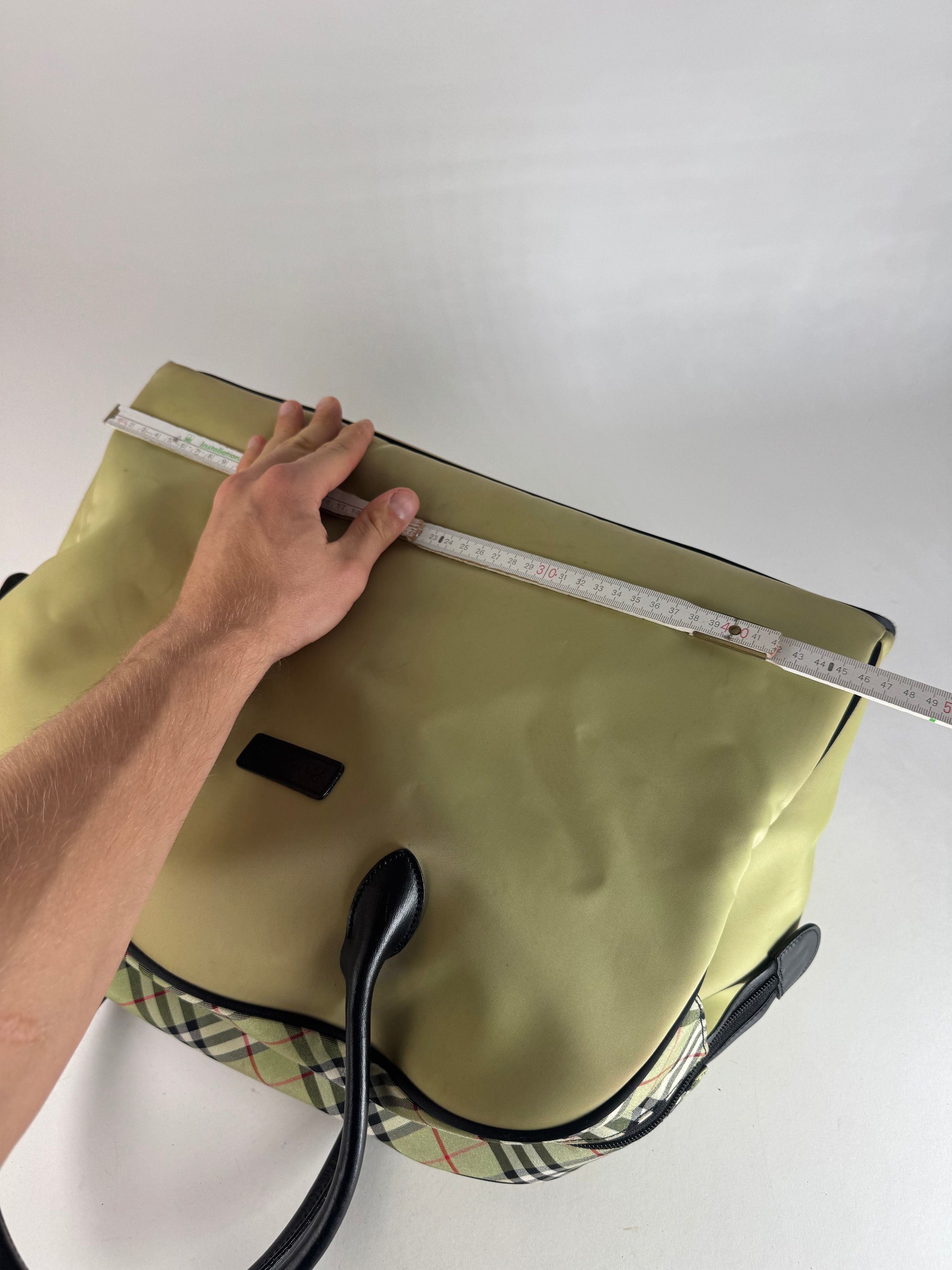 Burberry Vintage Duffel Bag Black Yellow Size ONE SIZE - 10 Thumbnail