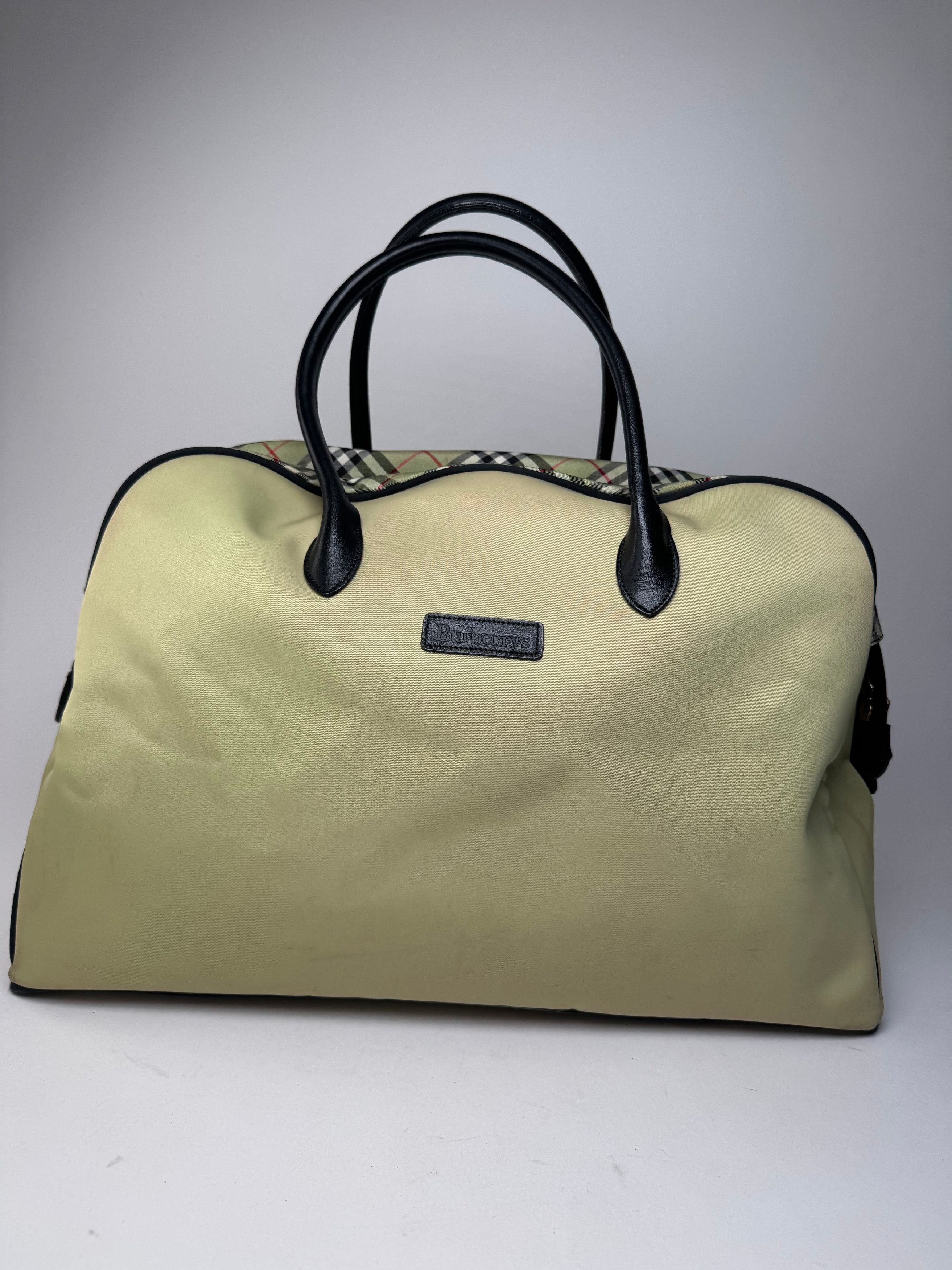 Burberry Vintage Duffel Bag Black Yellow Size ONE SIZE - 15 Thumbnail