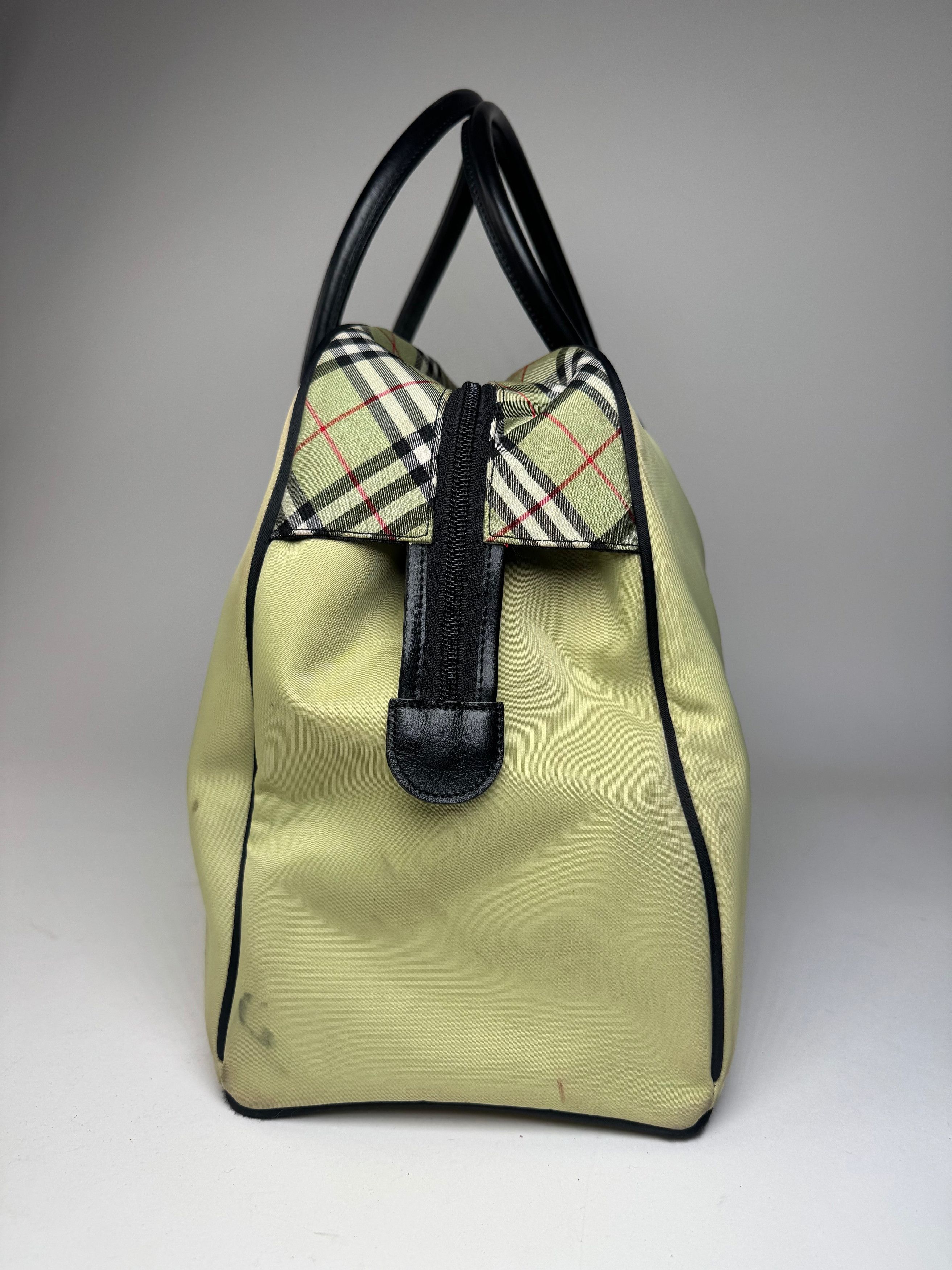 Burberry Vintage Duffel Bag Black Yellow Size ONE SIZE - 9 Thumbnail