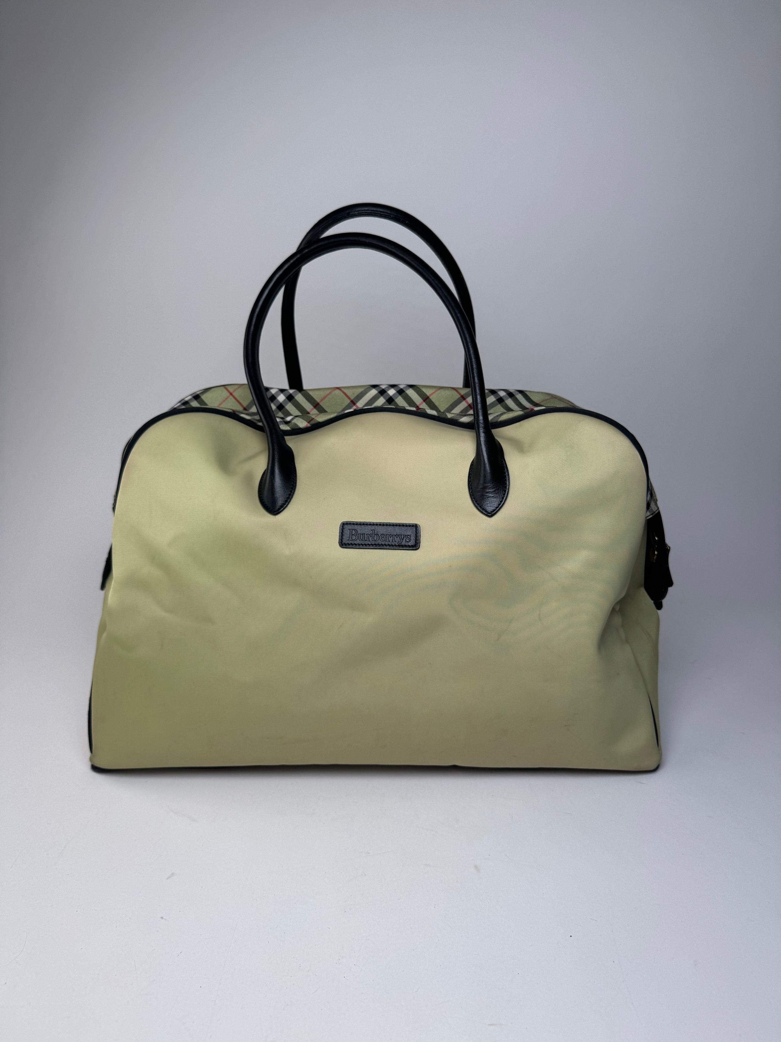 Burberry Vintage Duffel Bag Black Yellow Size ONE SIZE - 11 Thumbnail