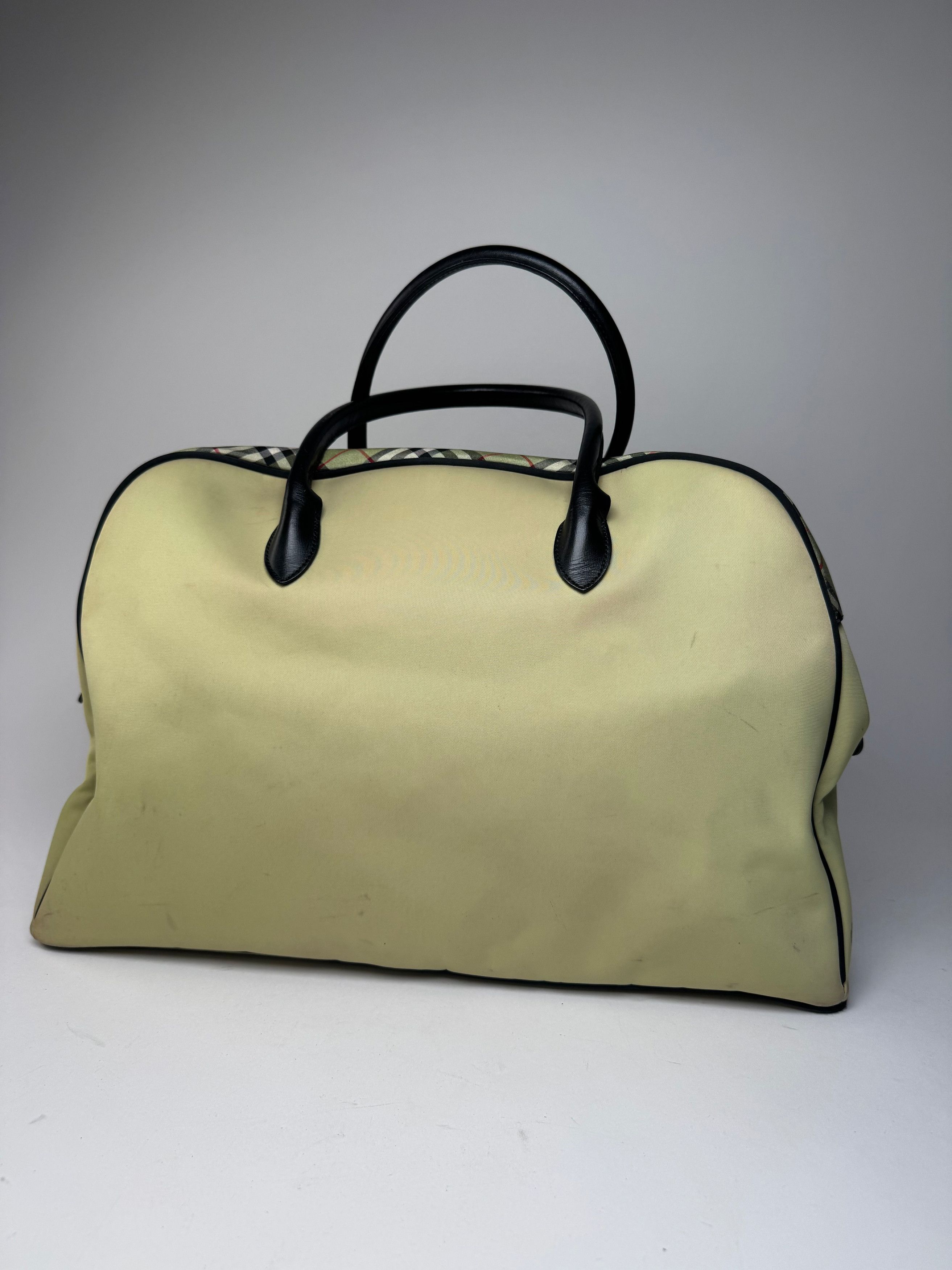 Burberry Vintage Duffel Bag Black Yellow Size ONE SIZE - 2 Thumbnail