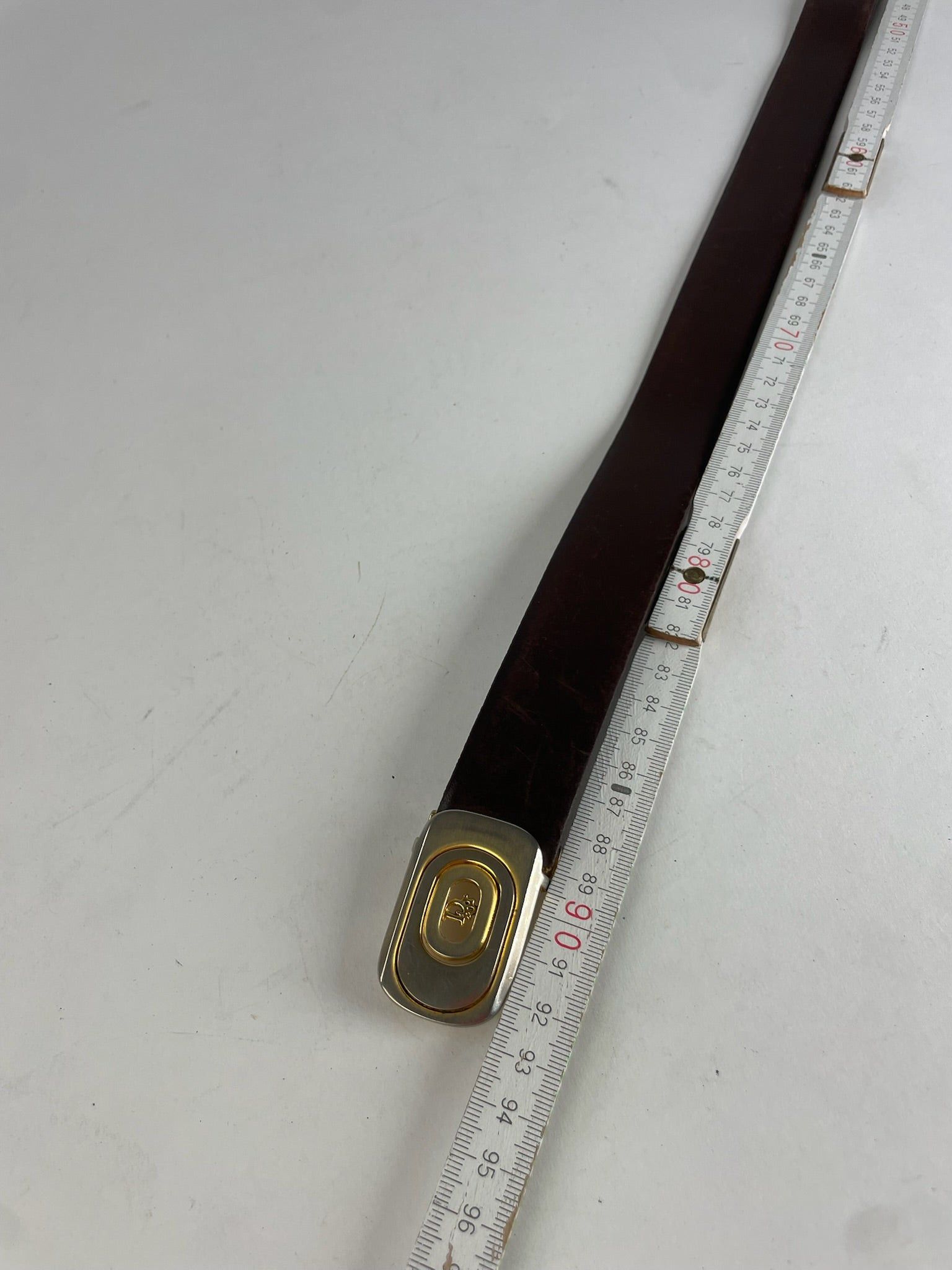 Dior Vintage Leather Belt Brown Size ONE SIZE - 5 Thumbnail