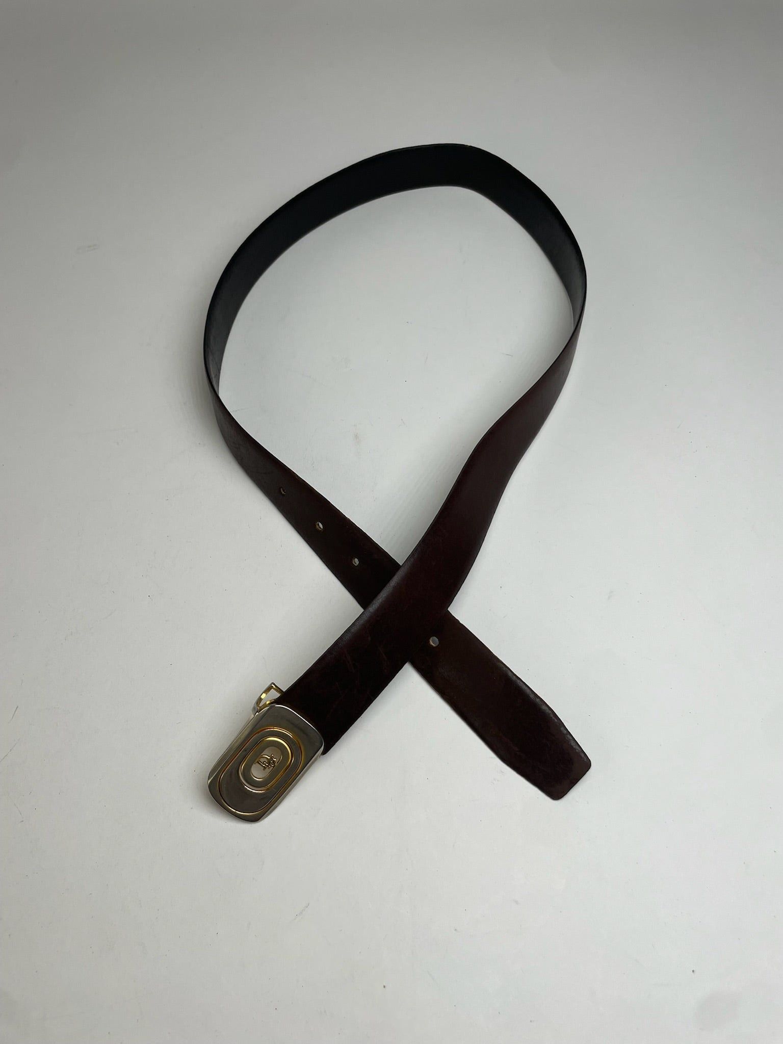 Dior Vintage Leather Belt Brown Size ONE SIZE - 4 Thumbnail