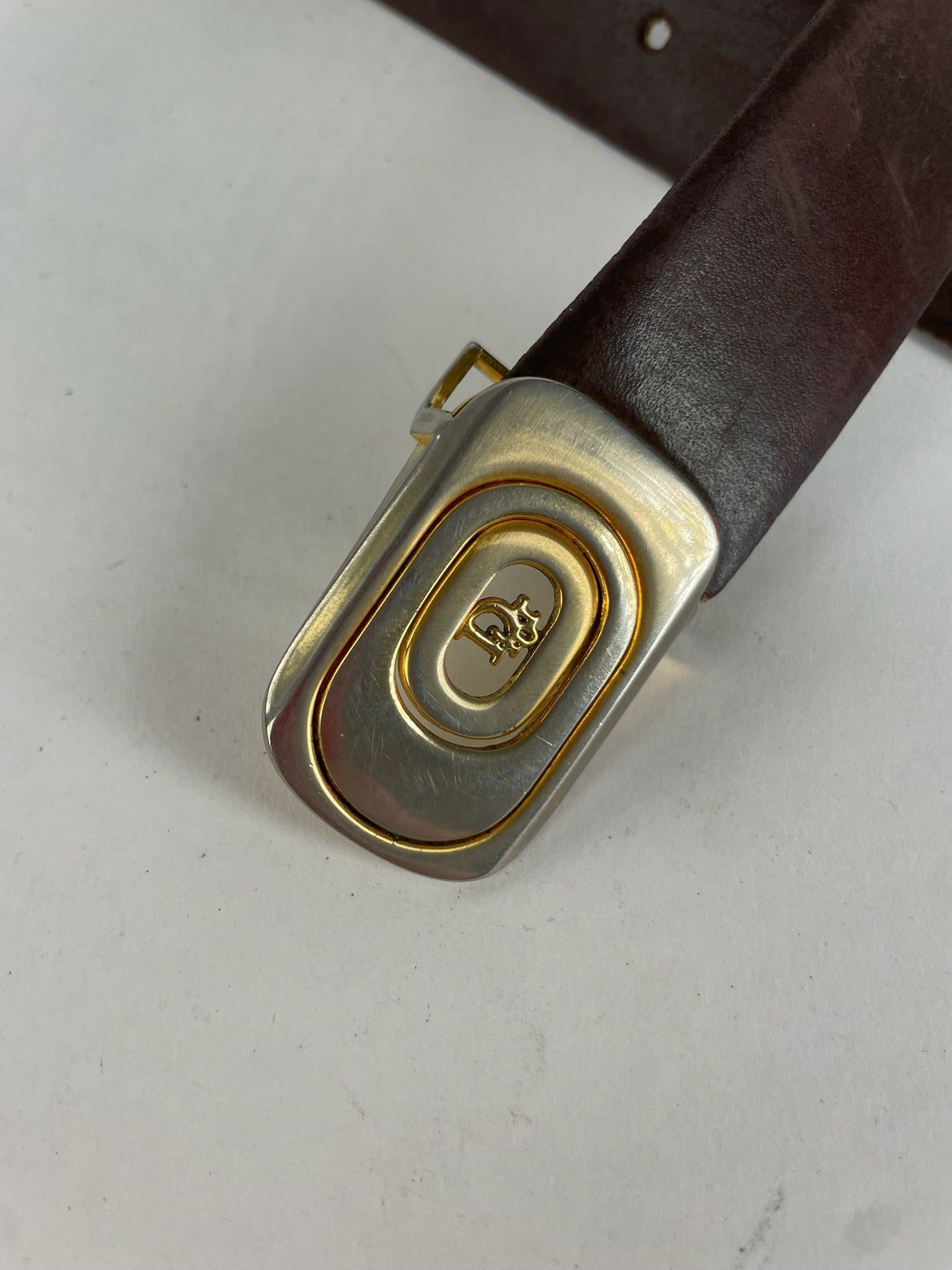 Dior Vintage Leather Belt Brown Size ONE SIZE - 2 Thumbnail