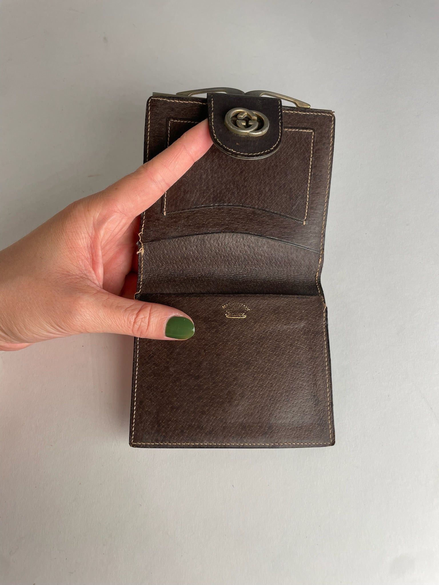 Gucci Vintage Marmont Leather Wallet Brown Size ONE SIZE - 6 Thumbnail
