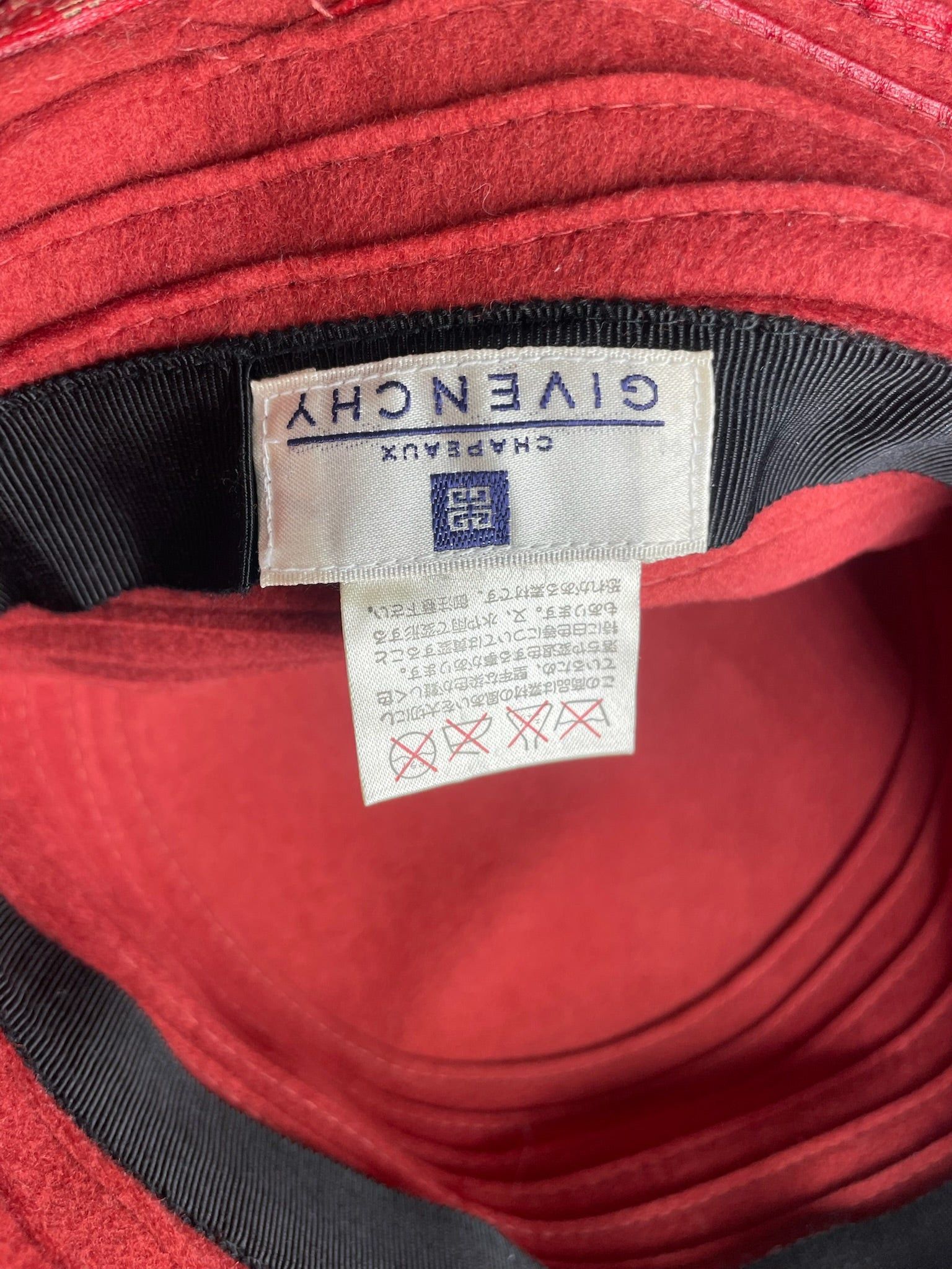 Givenchy Vintage Wool Hat Red Size ONE SIZE - 6 Thumbnail