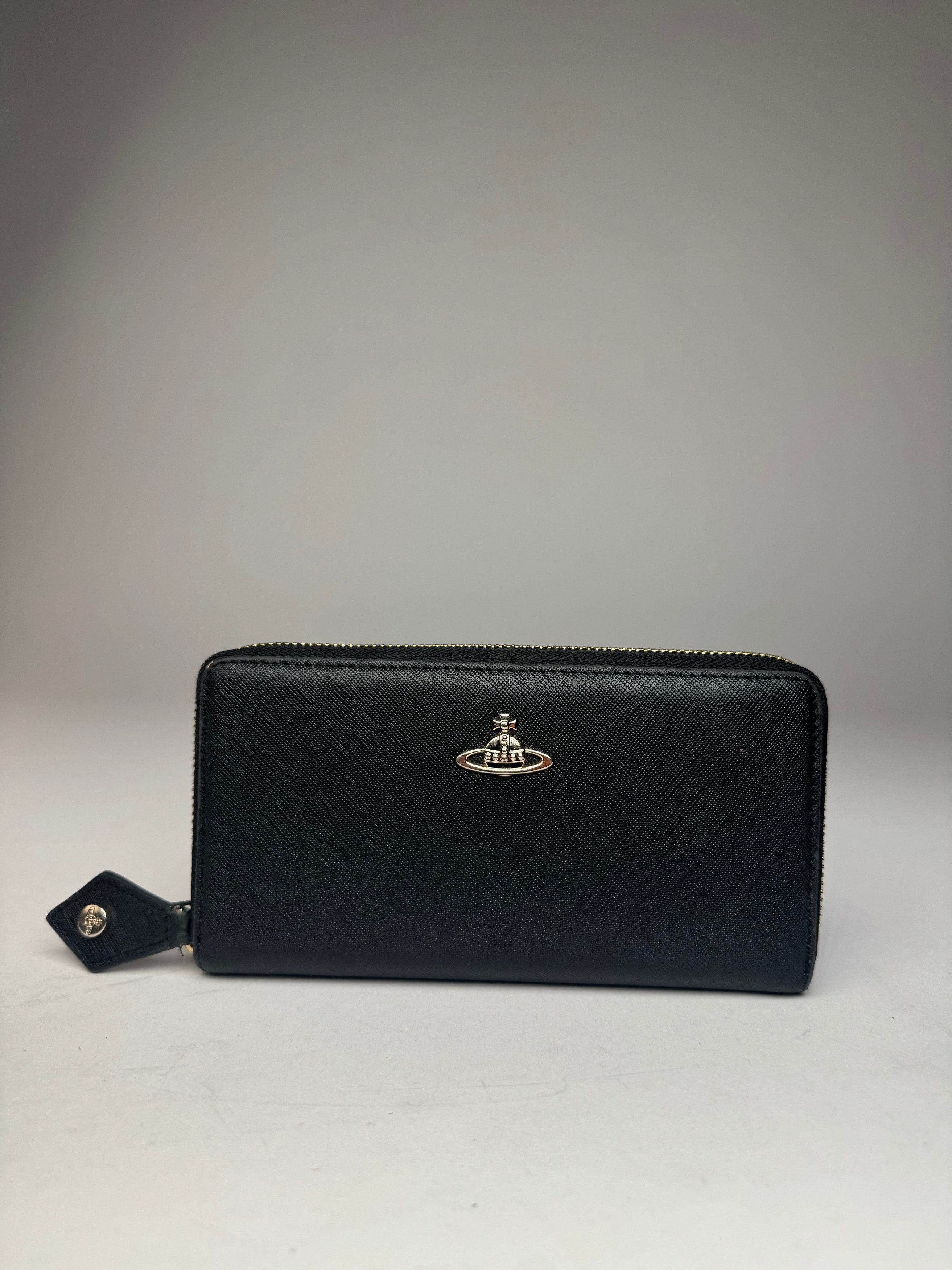 Vivienne Westwood Vintage Leather Zippy Wallet Black Size ONE SIZE - 5 Thumbnail