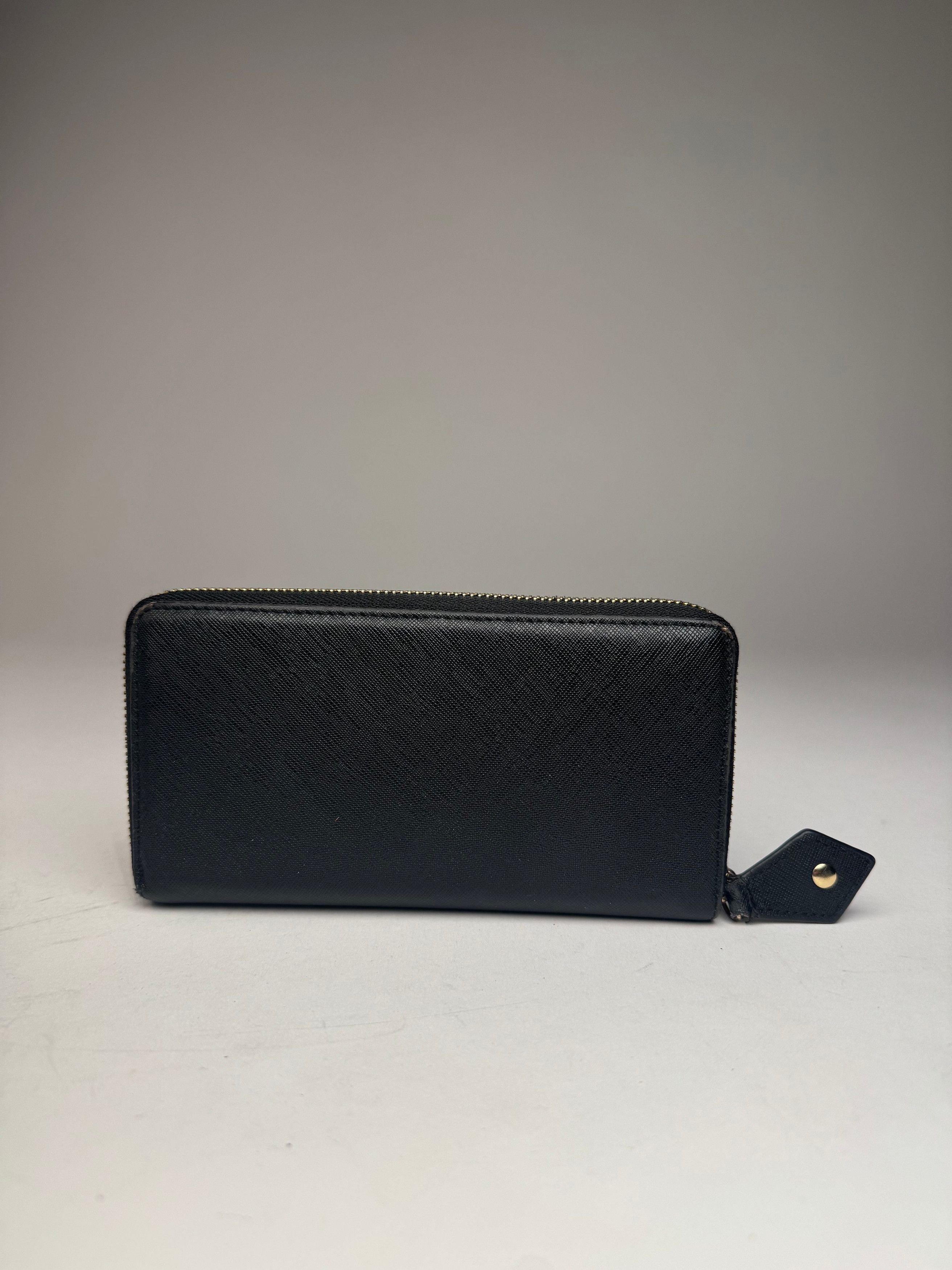 Vivienne Westwood Vintage Leather Zippy Wallet Black Size ONE SIZE - 9 Thumbnail