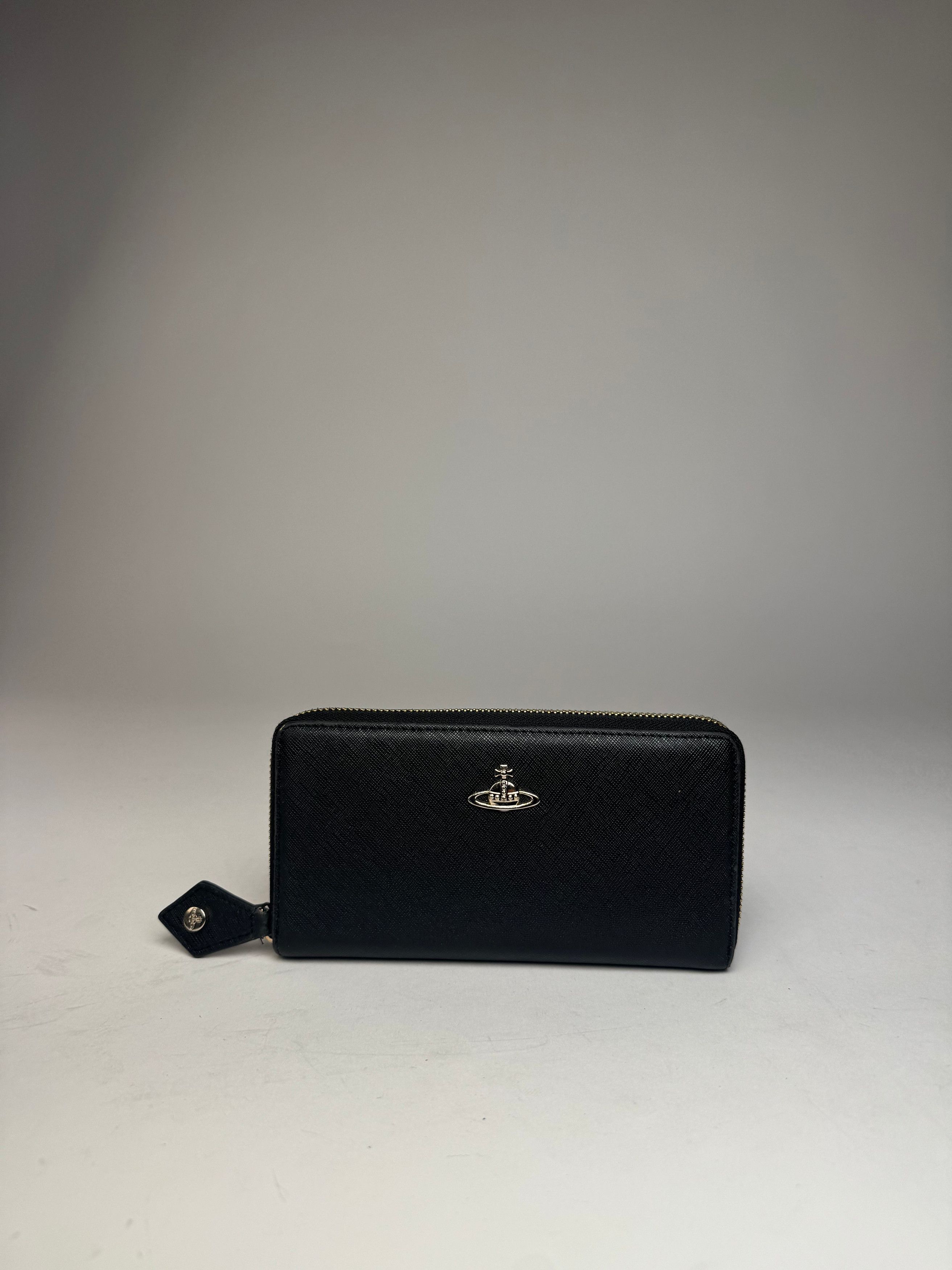 Vivienne Westwood Vintage Leather Zippy Wallet Black Size ONE SIZE - 8 Thumbnail
