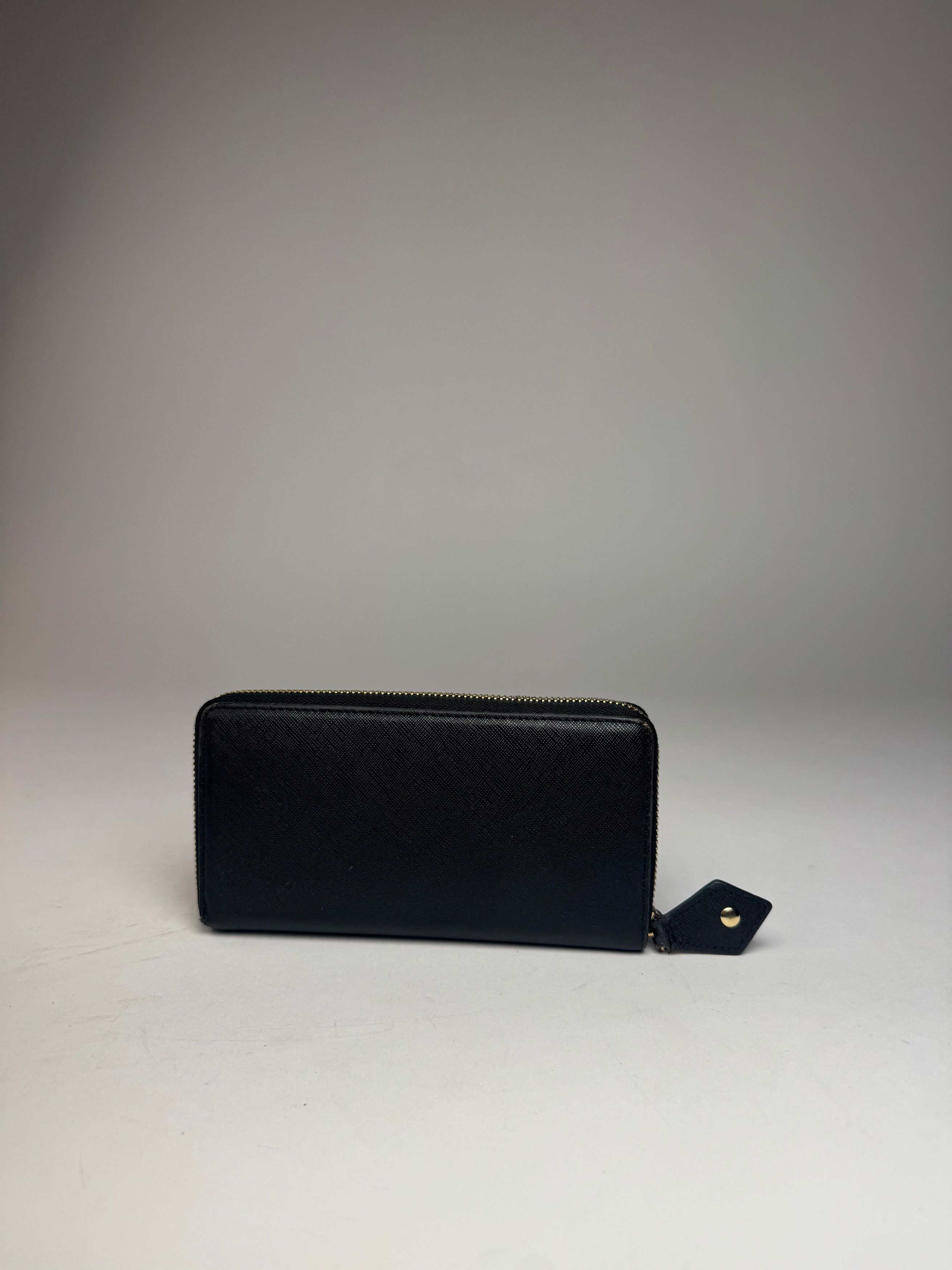 Vivienne Westwood Vintage Leather Zippy Wallet Black Size ONE SIZE - 2 Thumbnail