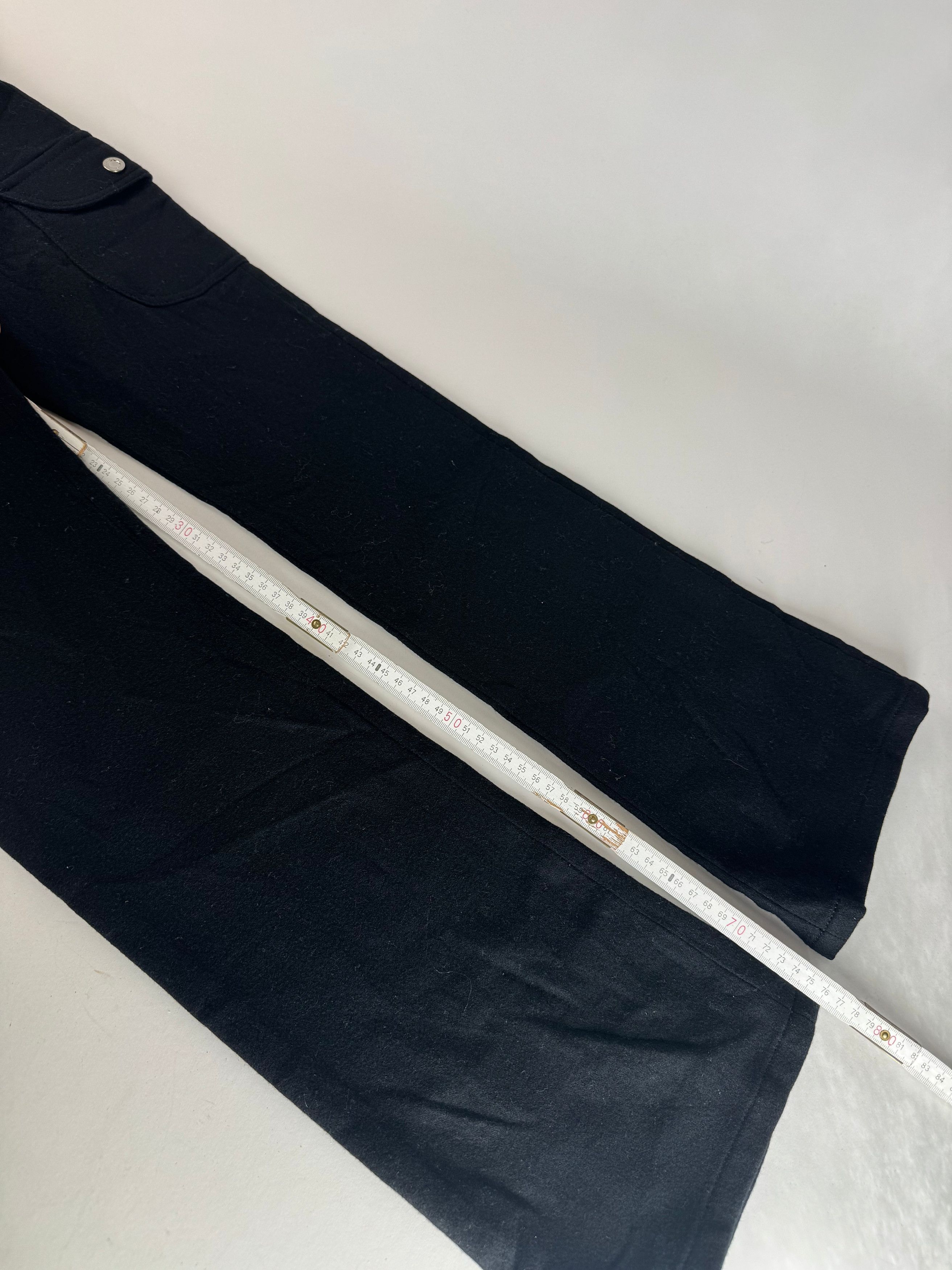 Courreges Vintage Wool Pants Black Size 27" / US 4 / IT 40 - 9 Thumbnail