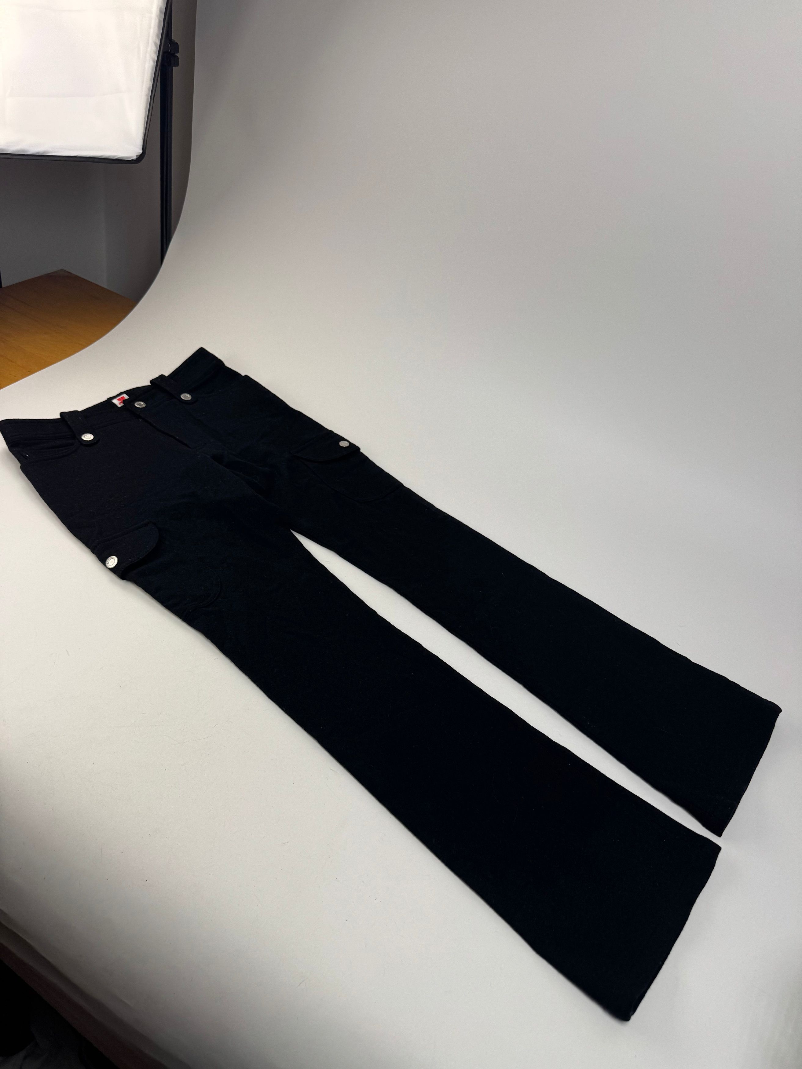 Courreges Vintage Wool Pants Black Size 27" / US 4 / IT 40 - 6 Thumbnail