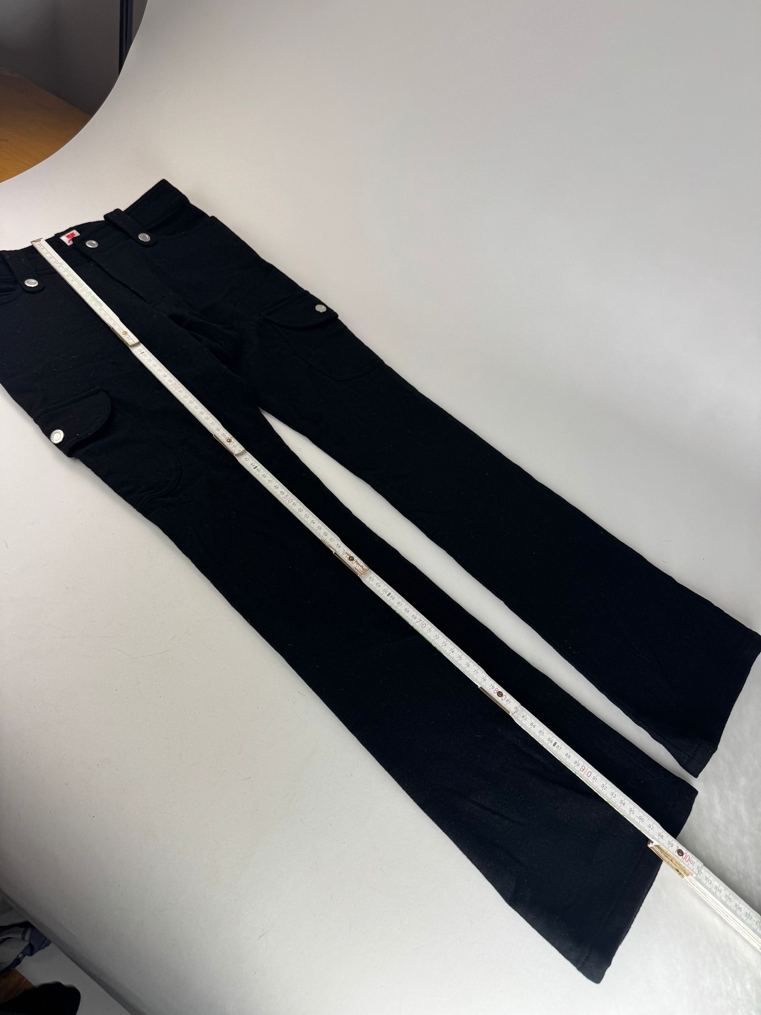 Courreges Vintage Wool Pants Black Size 27" / US 4 / IT 40 - 8 Thumbnail