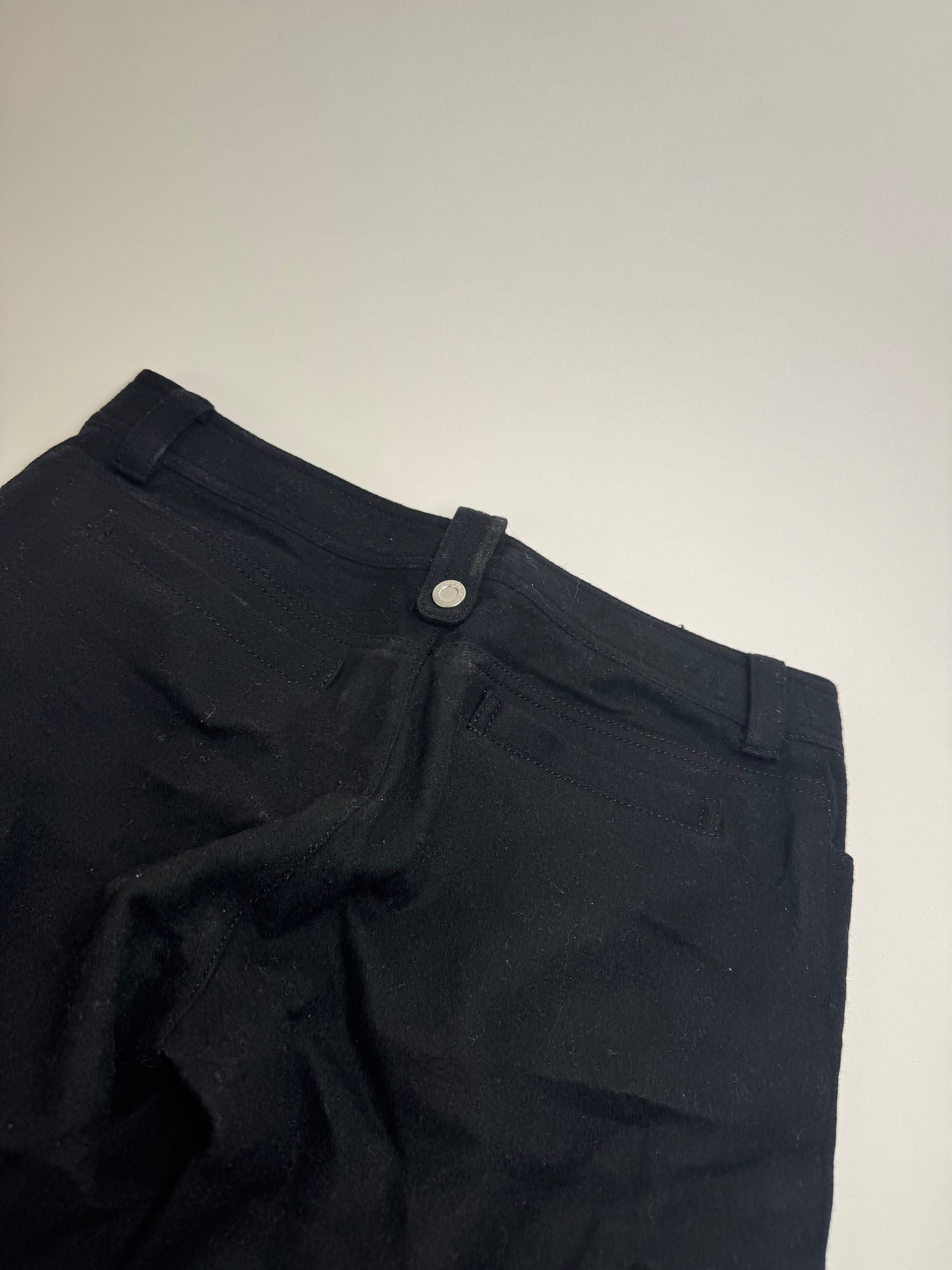 Courreges Vintage Wool Pants Black Size 27" / US 4 / IT 40 - 14 Thumbnail