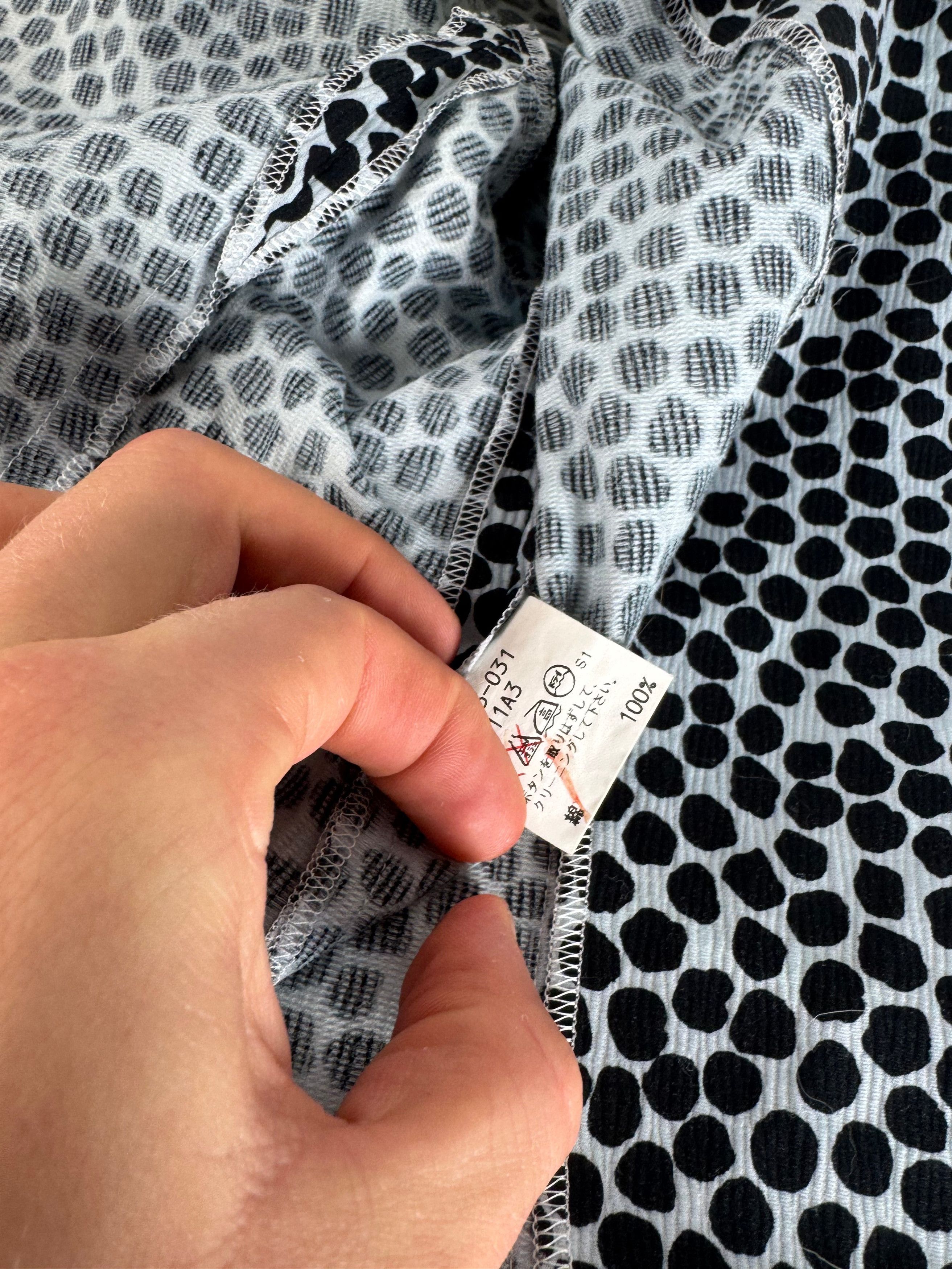 Other Vintage Yves Saint Laurent Canvas Leopard Dress Blue Black 3 Size S / US 4 / IT 40 - 7 Thumbnail