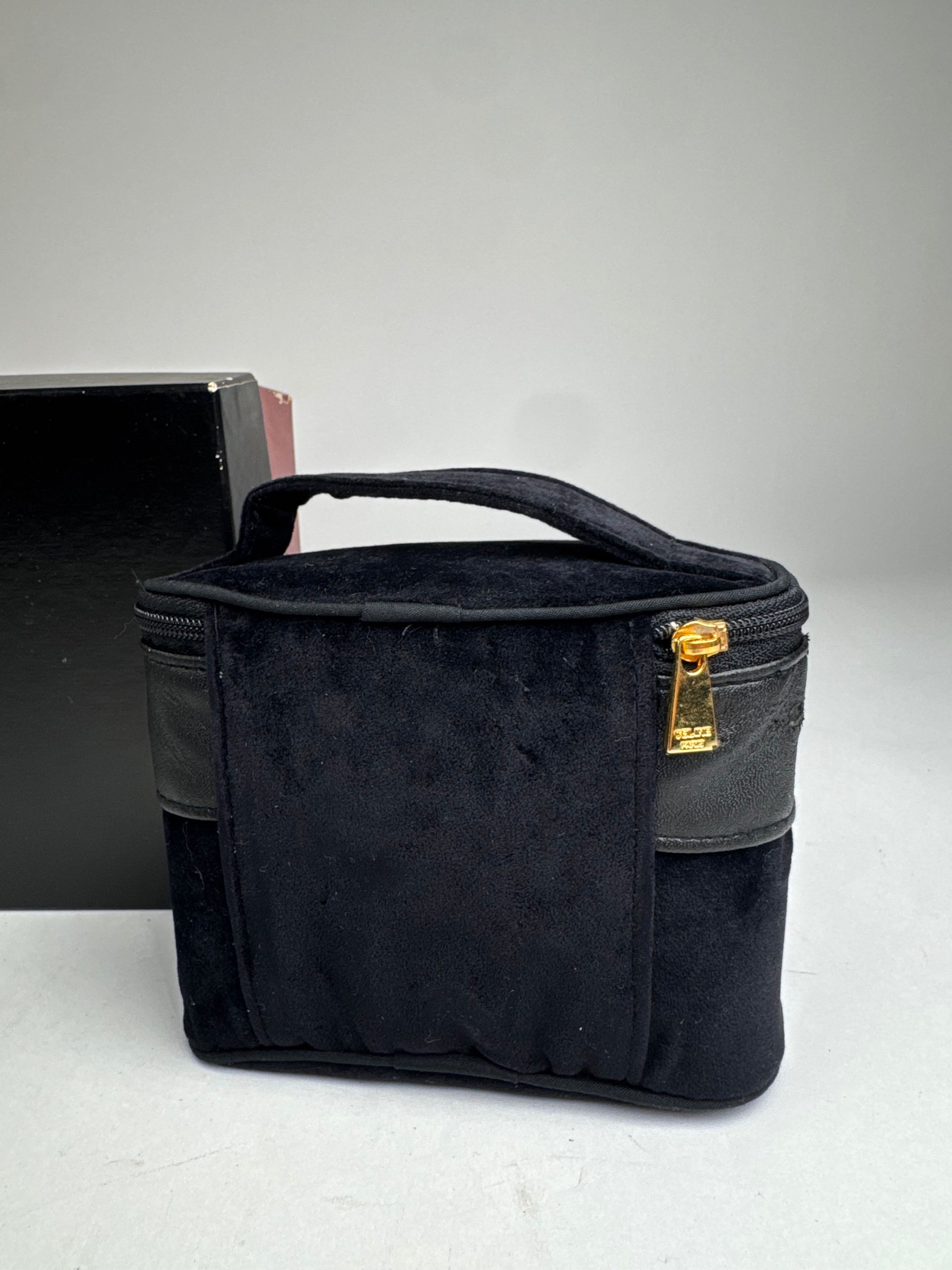 Celine Vintage Paris Mini Canvas Bag Black Size ONE SIZE - 14 Thumbnail