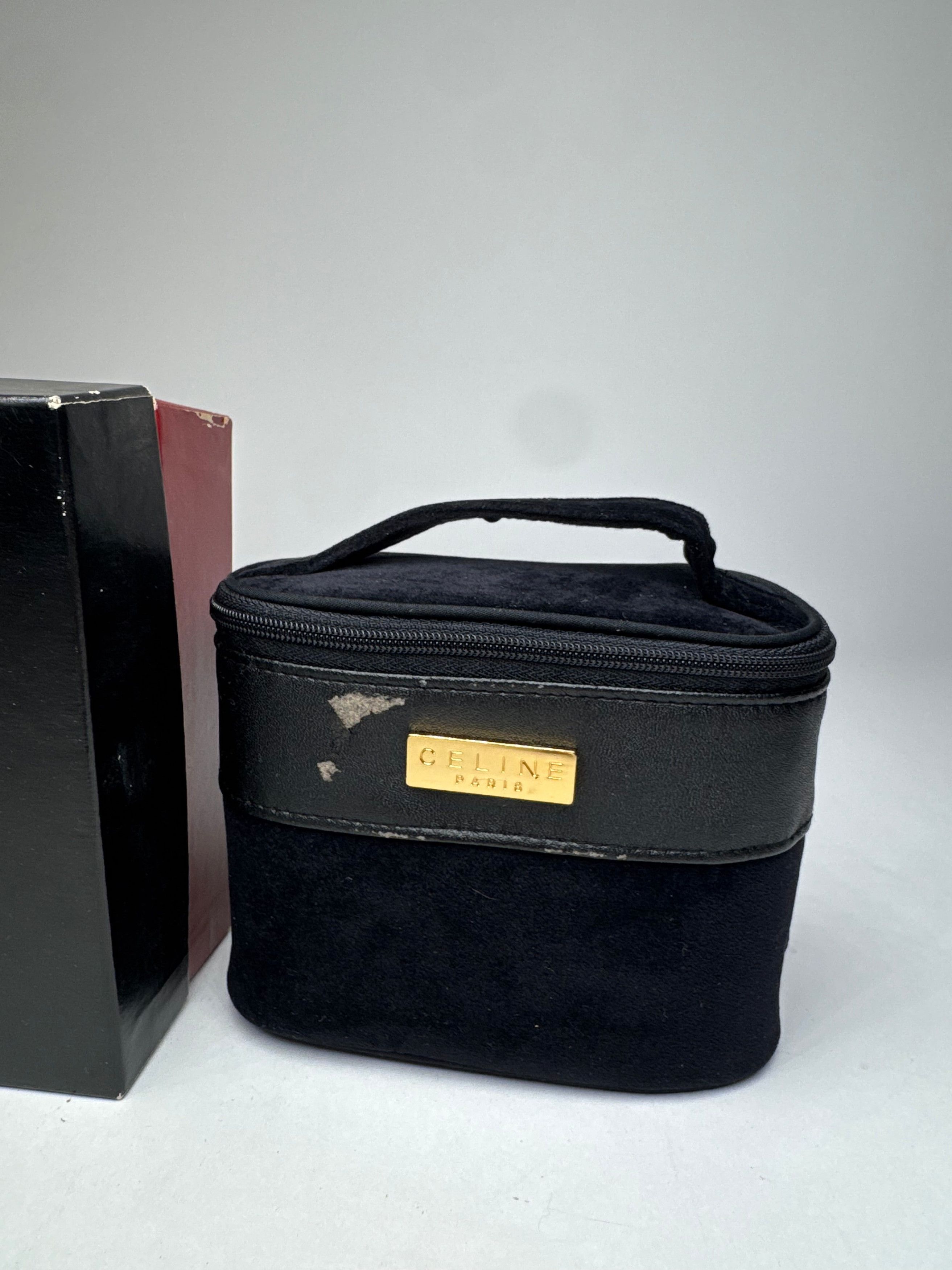 Celine Vintage Paris Mini Canvas Bag Black Size ONE SIZE - 7 Thumbnail