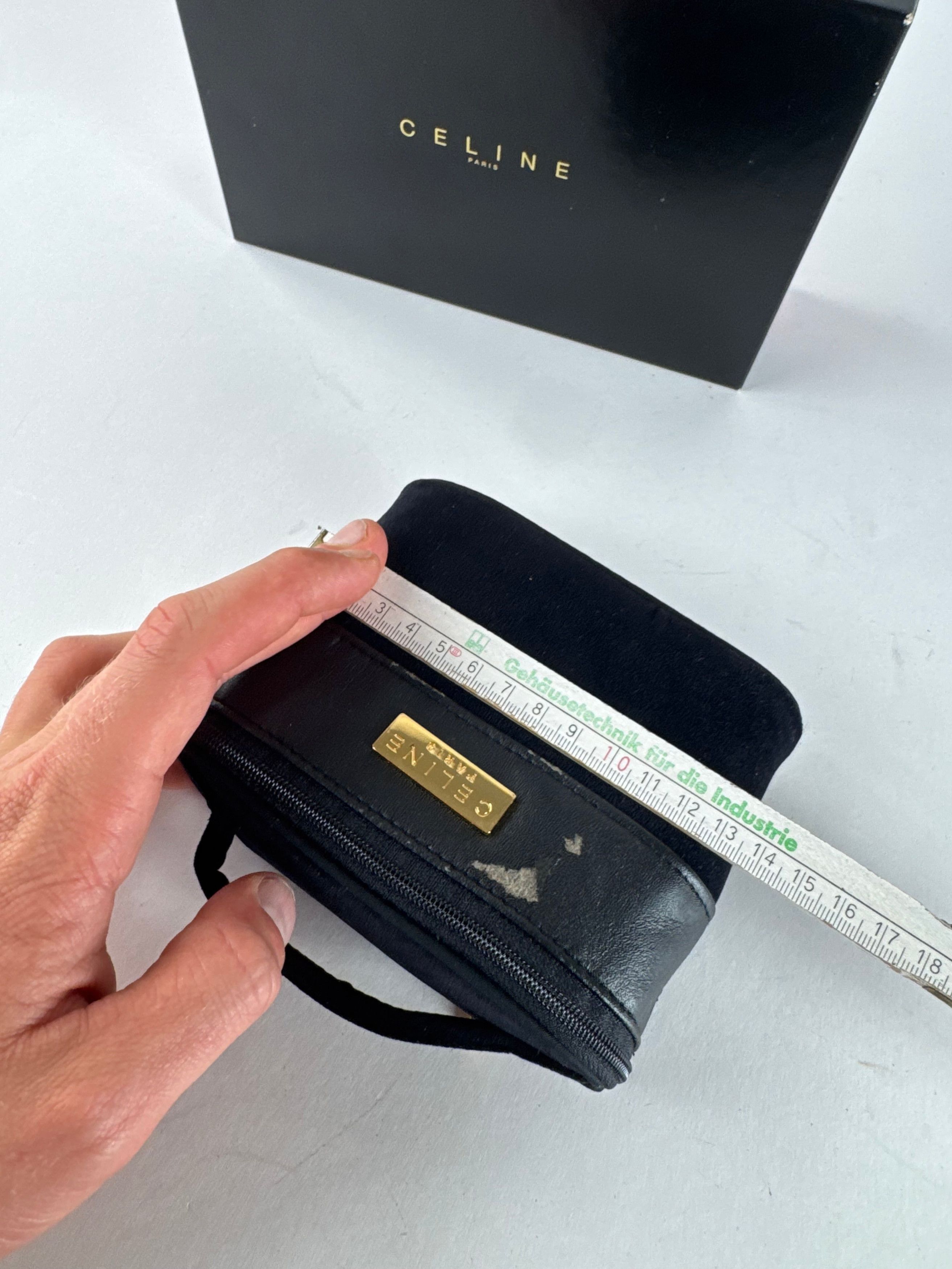 Celine Vintage Paris Mini Canvas Bag Black Size ONE SIZE - 8 Thumbnail