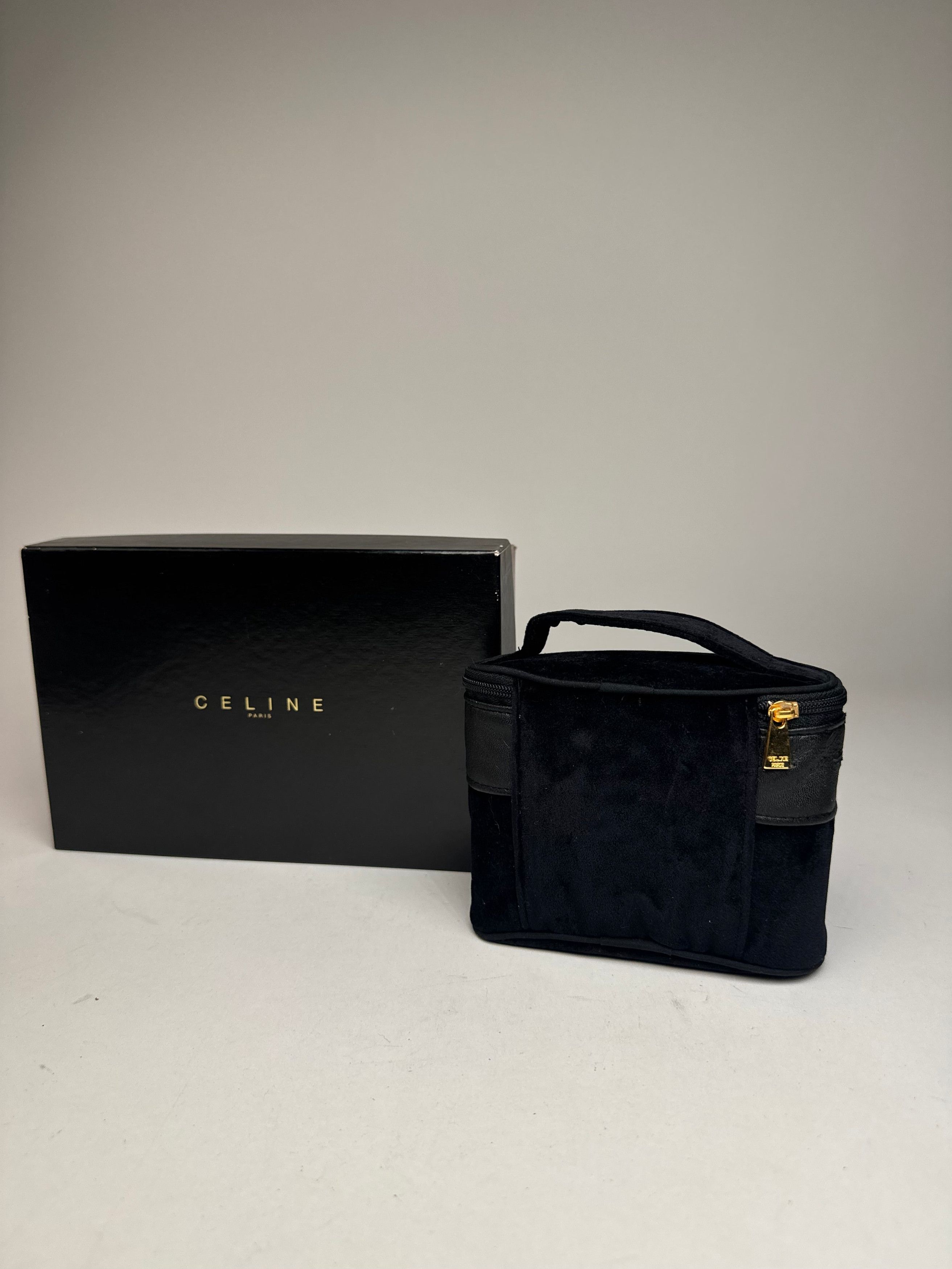 Celine Vintage Paris Mini Canvas Bag Black Size ONE SIZE - 2 Thumbnail