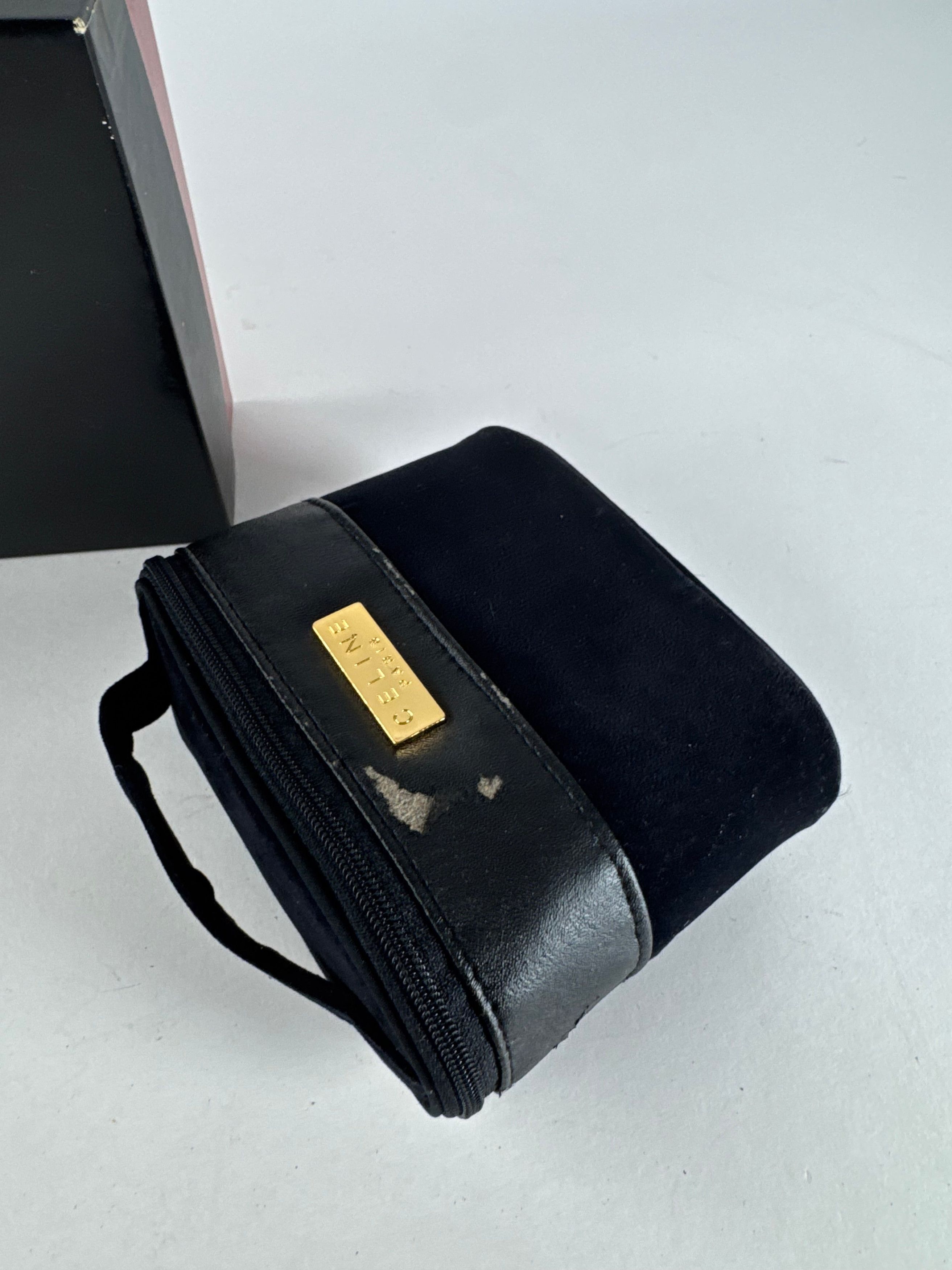 Celine Vintage Paris Mini Canvas Bag Black Size ONE SIZE - 4 Thumbnail