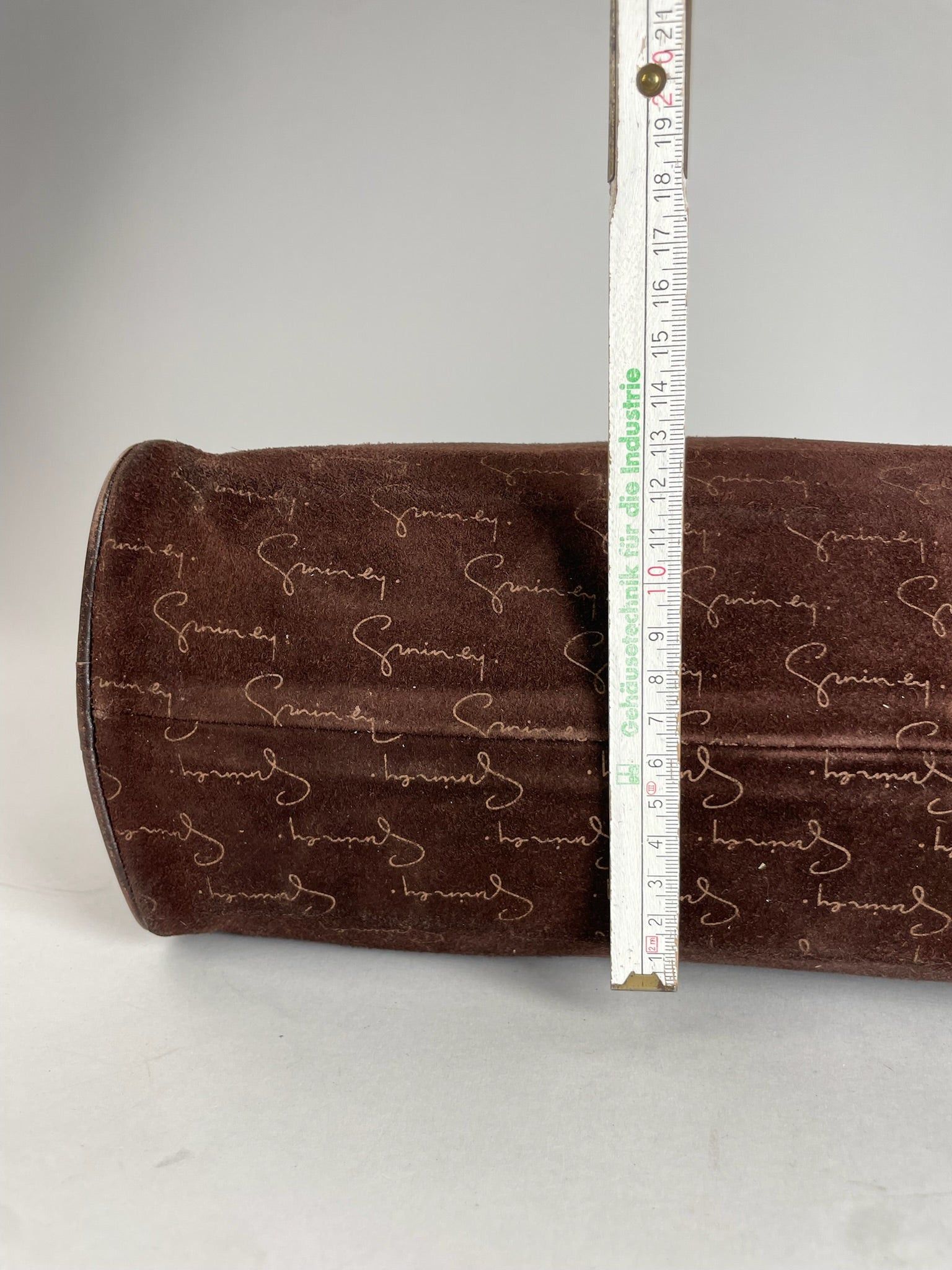Givenchy Vintage Suede Monogram Handbag Brown Size ONE SIZE - 13 Thumbnail
