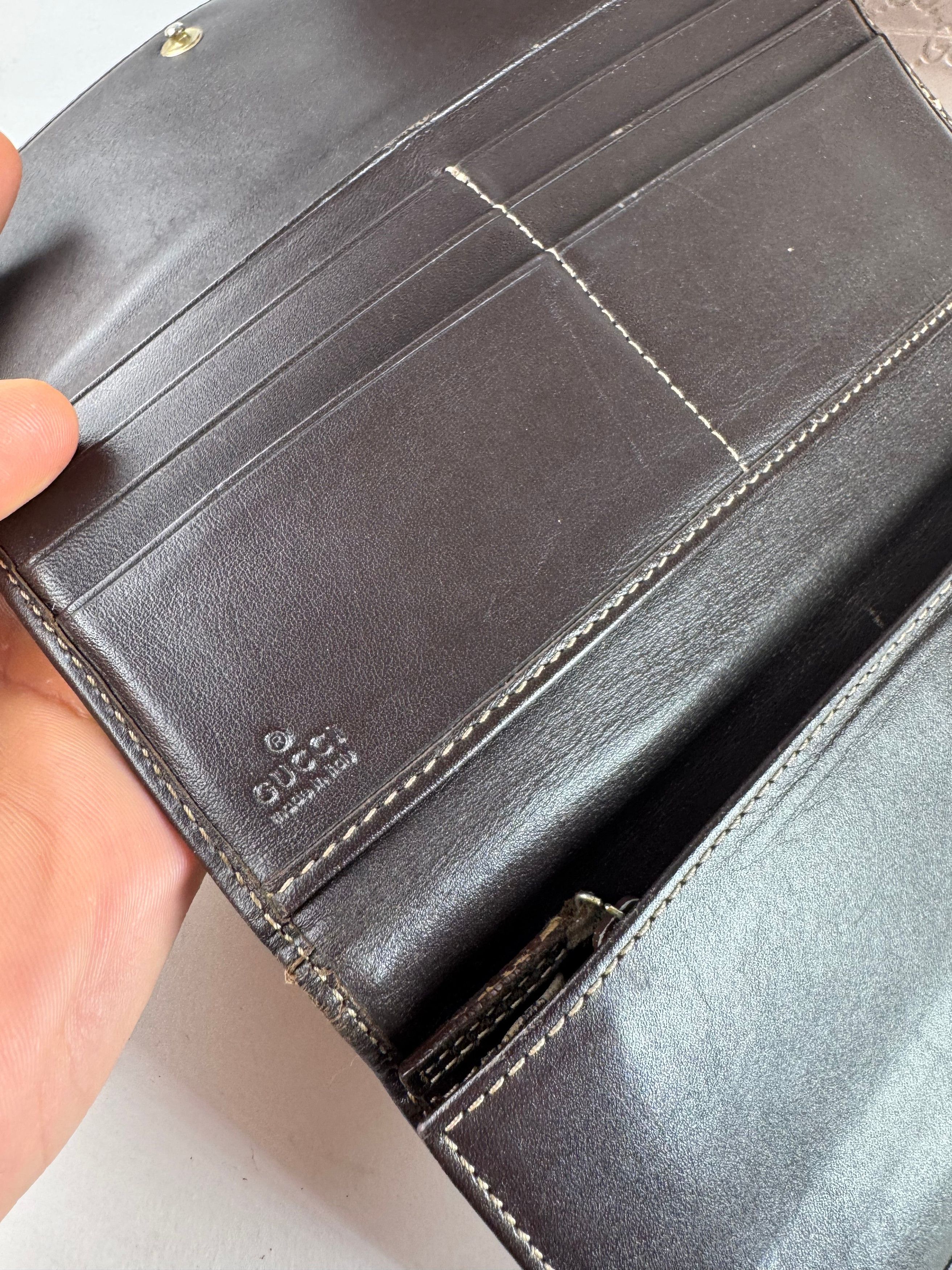 Gucci Vintage Marmont Monogram Wallet beige brown Size ONE SIZE - 7 Thumbnail
