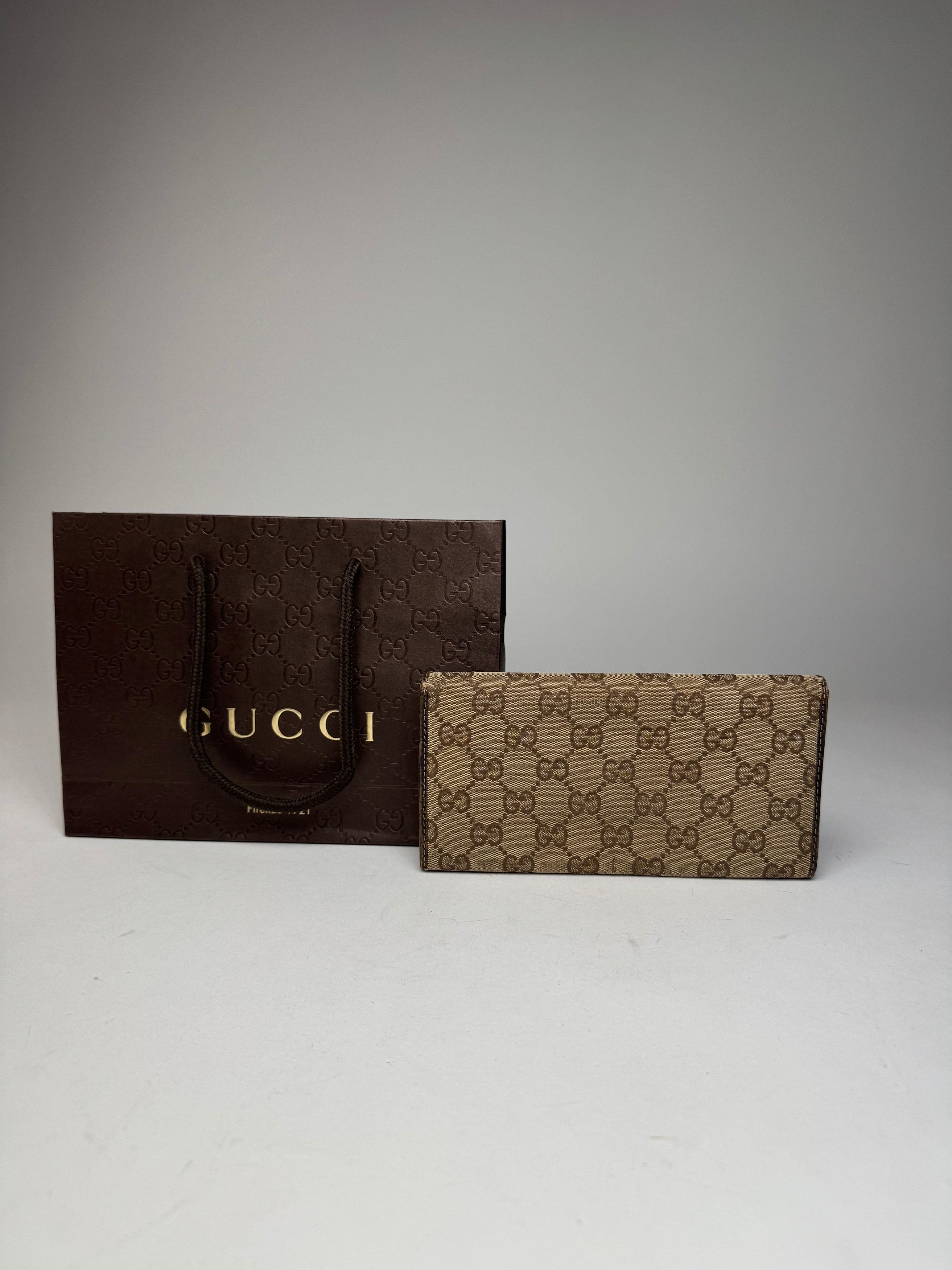 Gucci Vintage Marmont Monogram Wallet beige brown Size ONE SIZE - 2 Thumbnail