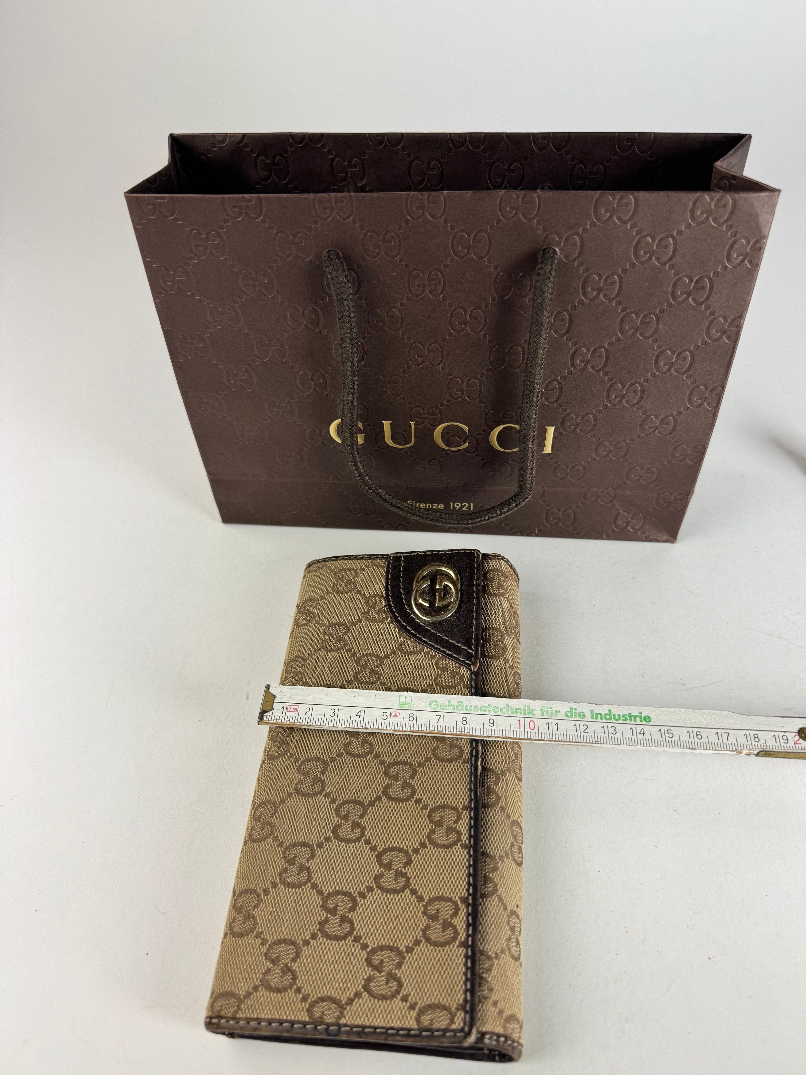 Gucci Vintage Marmont Monogram Wallet beige brown Size ONE SIZE - 12 Thumbnail