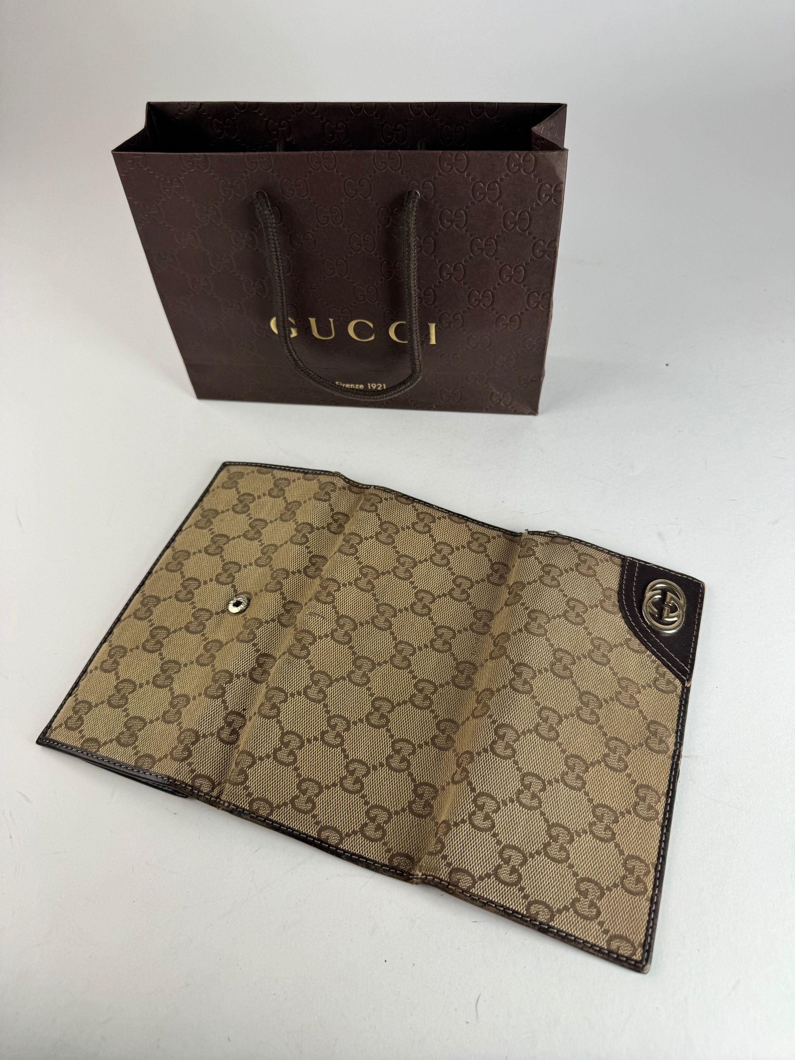 Gucci Vintage Marmont Monogram Wallet beige brown Size ONE SIZE - 10 Thumbnail