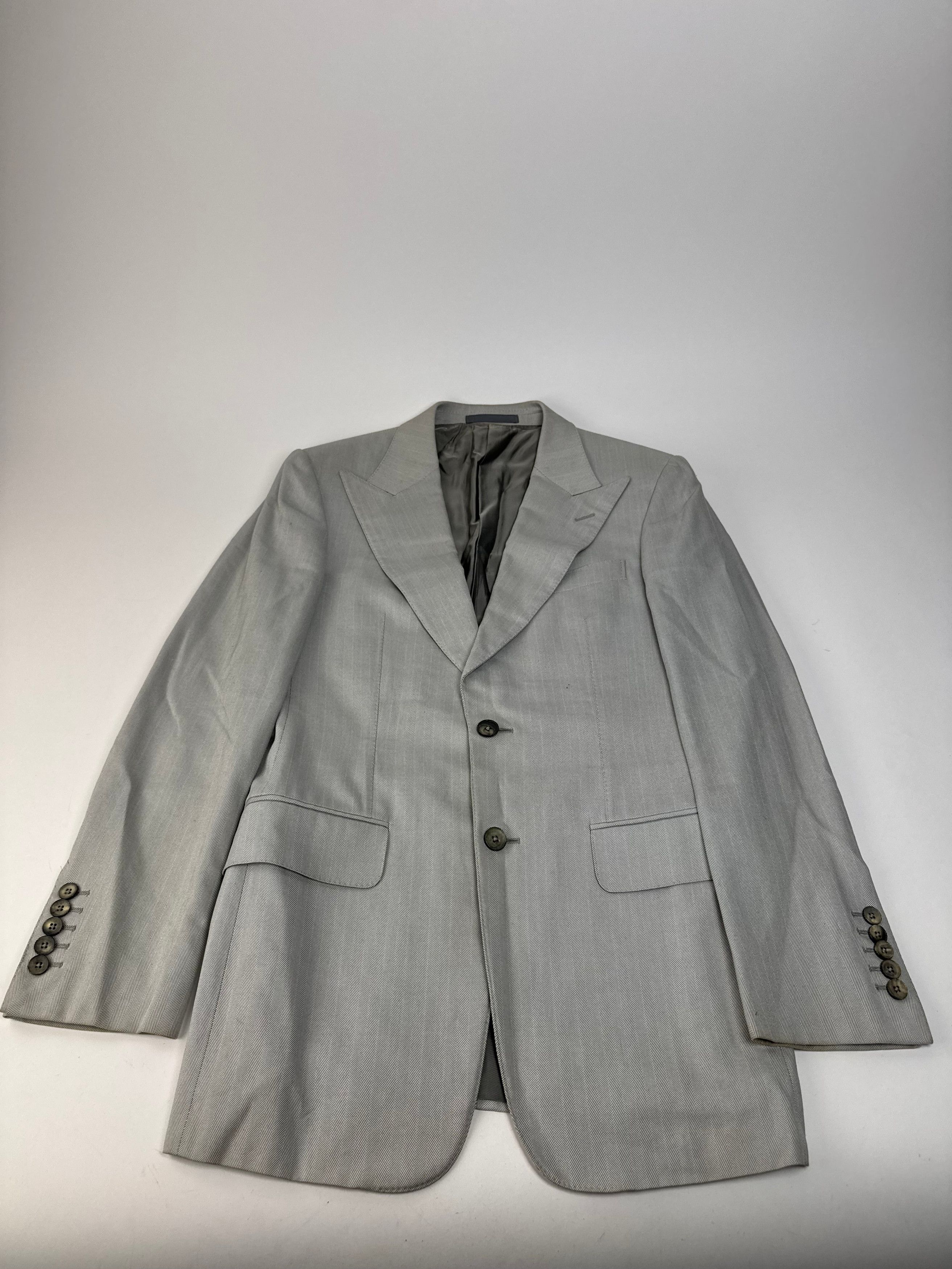 Gucci Vintage Men’s Suit Silver 46/S Size 36R - 9 Thumbnail