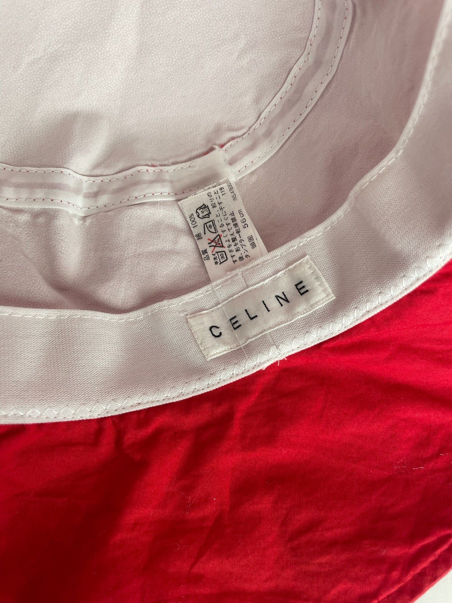 Celine Vintage Paris Sun Hat Red Size ONE SIZE - 4 Thumbnail