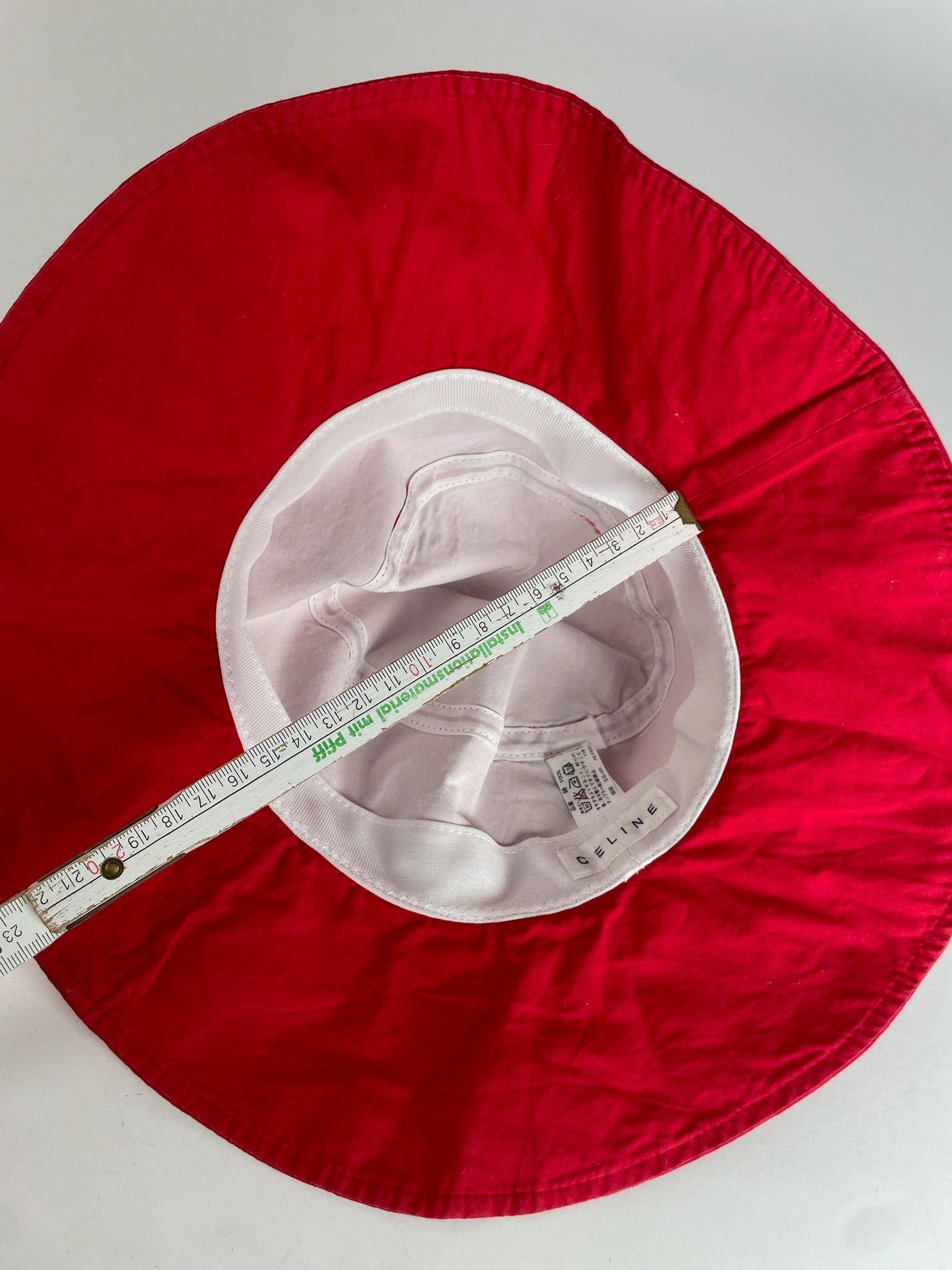 Celine Vintage Paris Sun Hat Red Size ONE SIZE - 3 Thumbnail