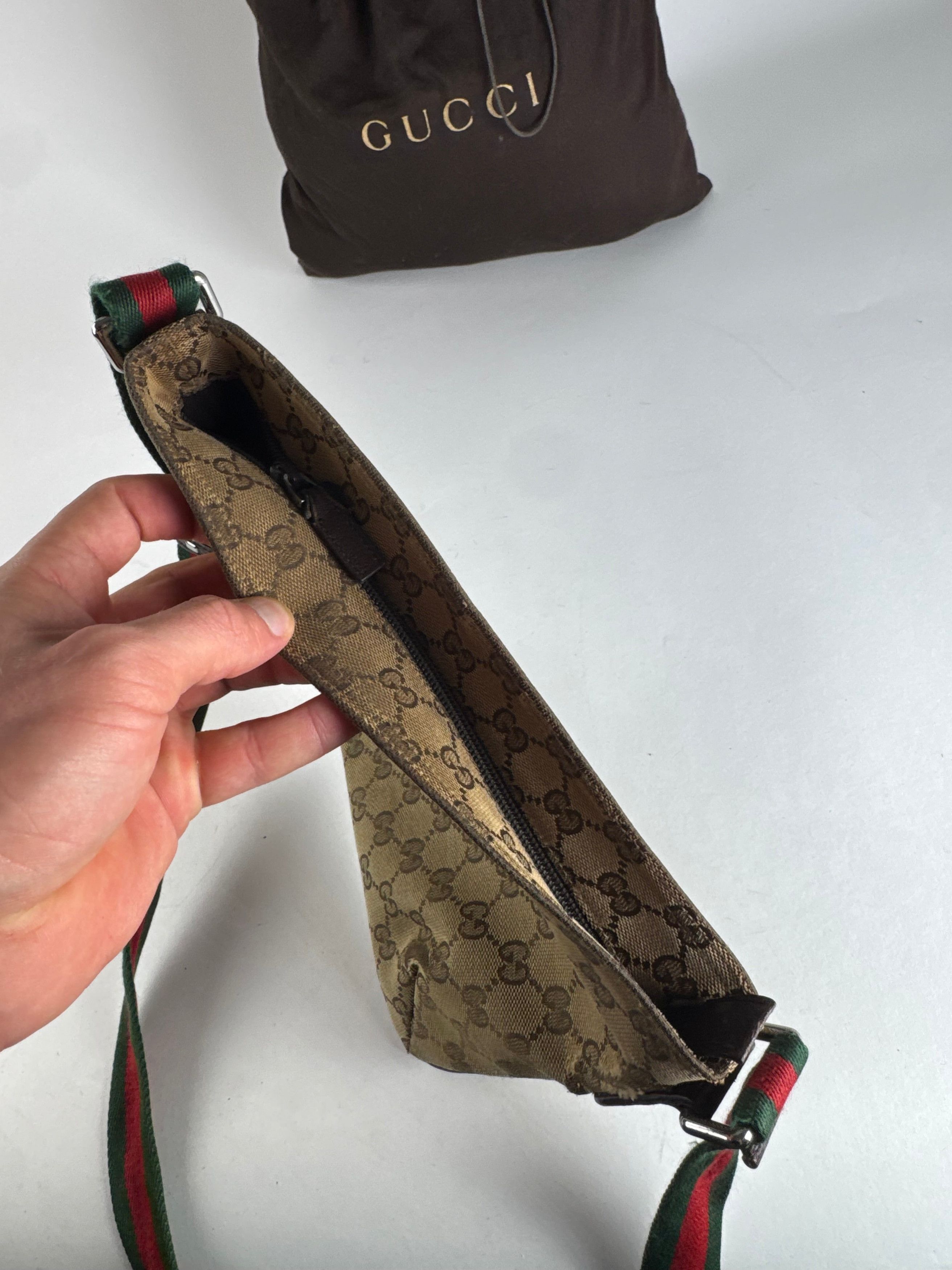 Gucci Vintage Multiway Monogram Bag Beige Brown Size ONE SIZE - 3 Thumbnail